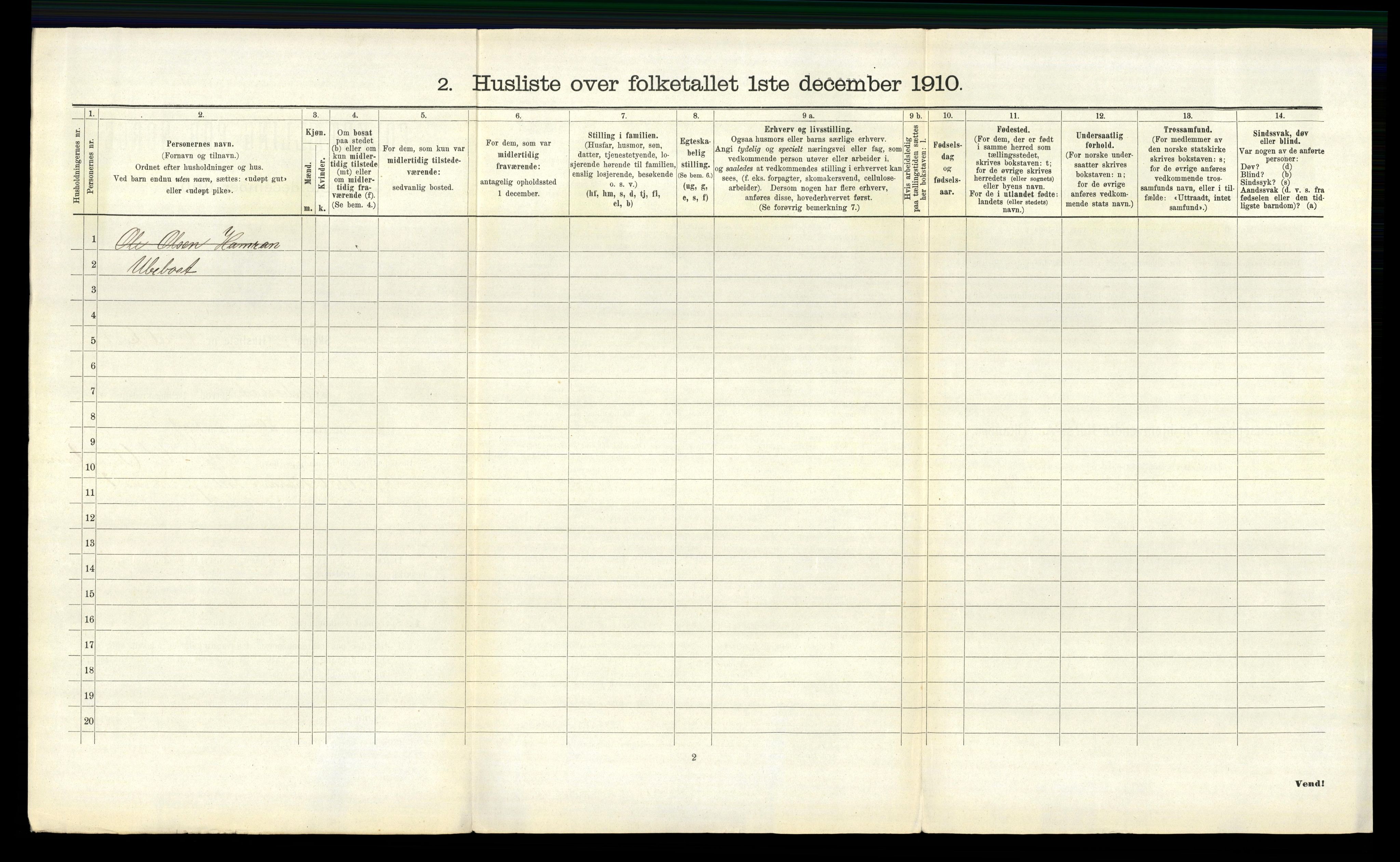RA, 1910 census for Hægebostad, 1910, p. 136