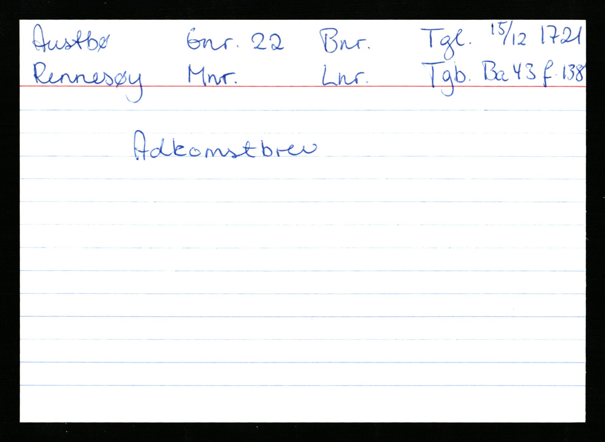 Statsarkivet i Stavanger, AV/SAST-A-101971/03/Y/Ym/L0003: Åstedskort sortert etter gårdsnavn: Austbø - Bandeberg, 1600-1950, p. 93
