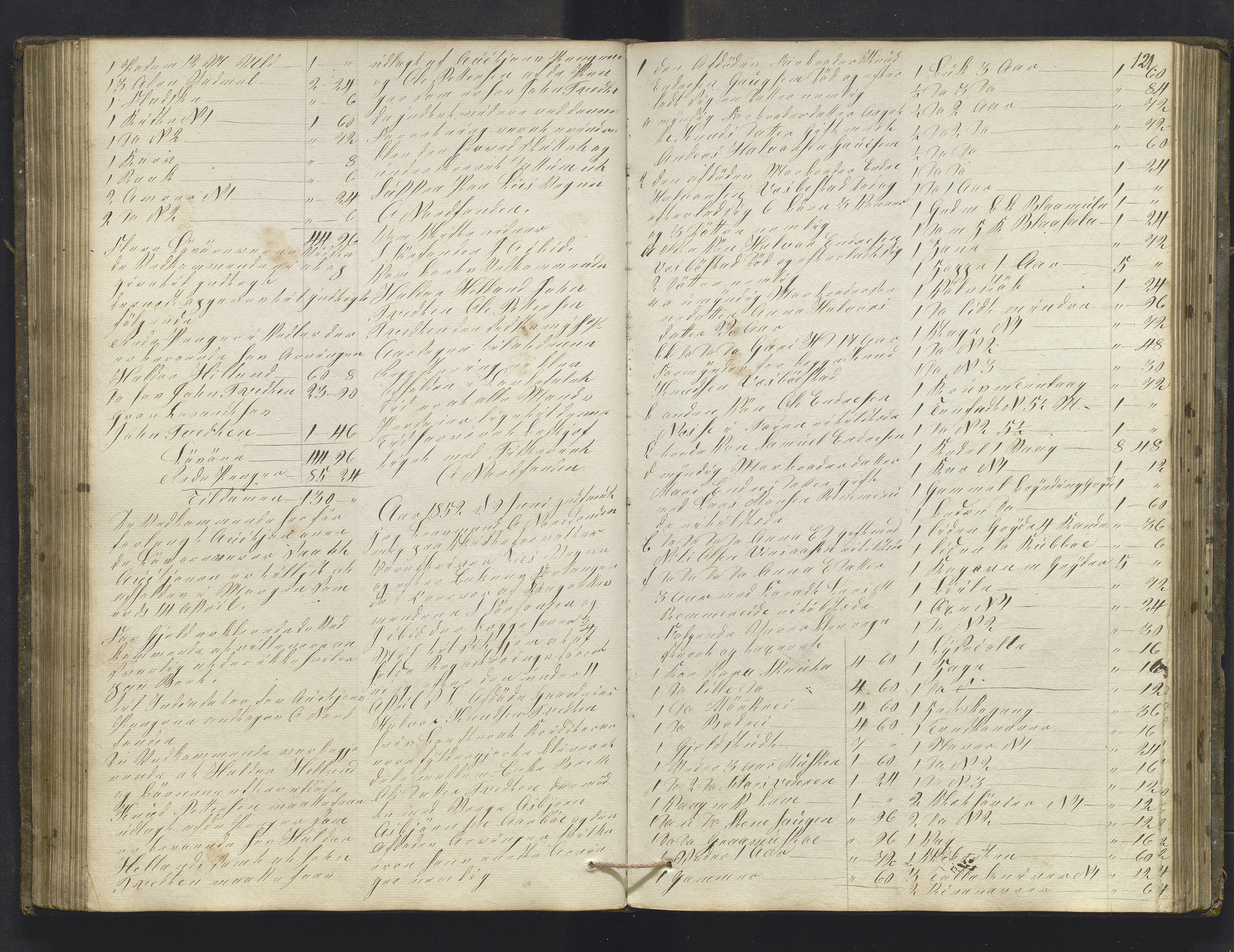 Lensmannen i Sund og Austevoll, AV/SAB-A-35201/0006/L0008: Registreringsprotokoll, 1846-1860, p. 120b-121a
