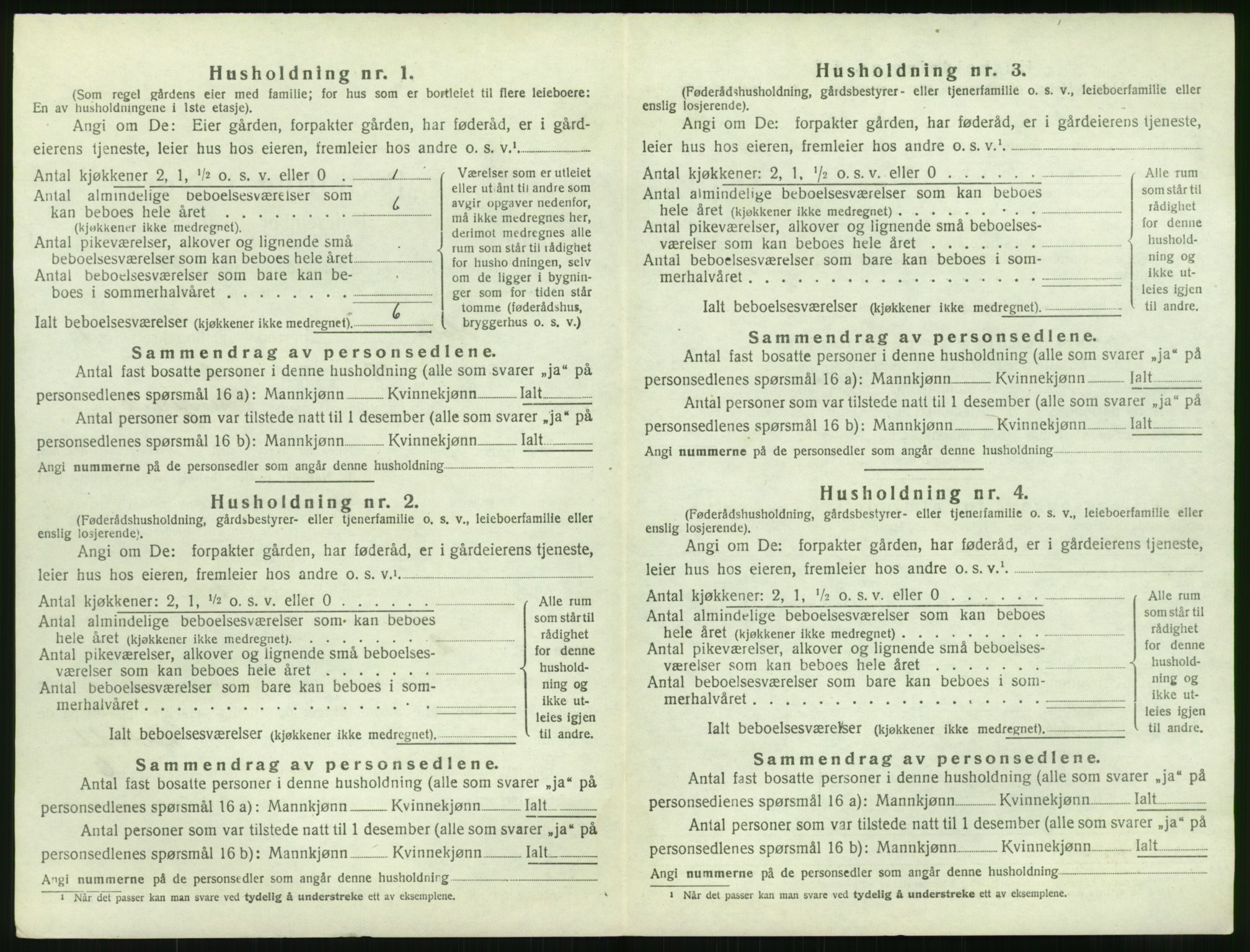 SAK, 1920 census for Holt, 1920, p. 155