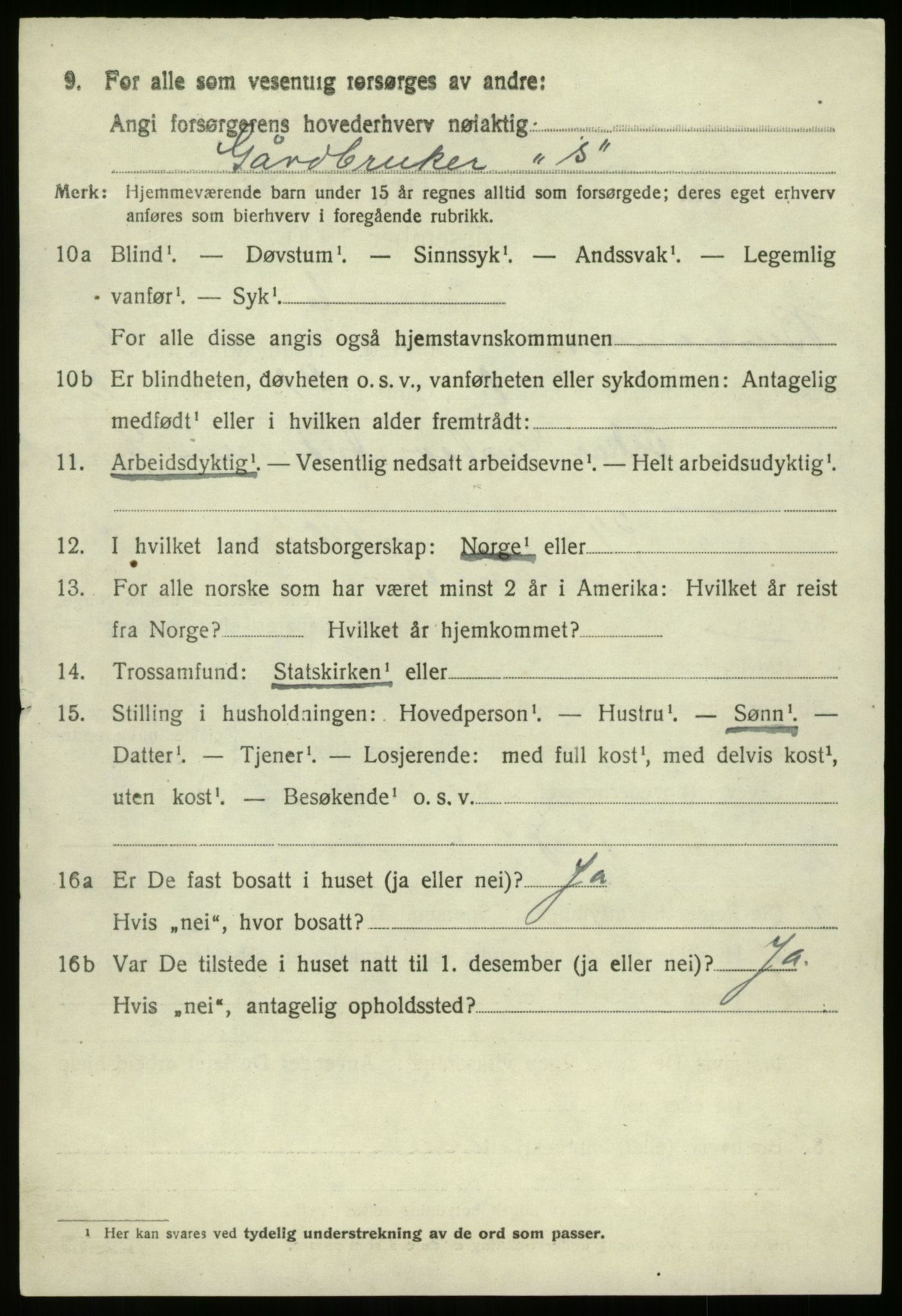 SAB, 1920 census for Bremanger, 1920, p. 4009