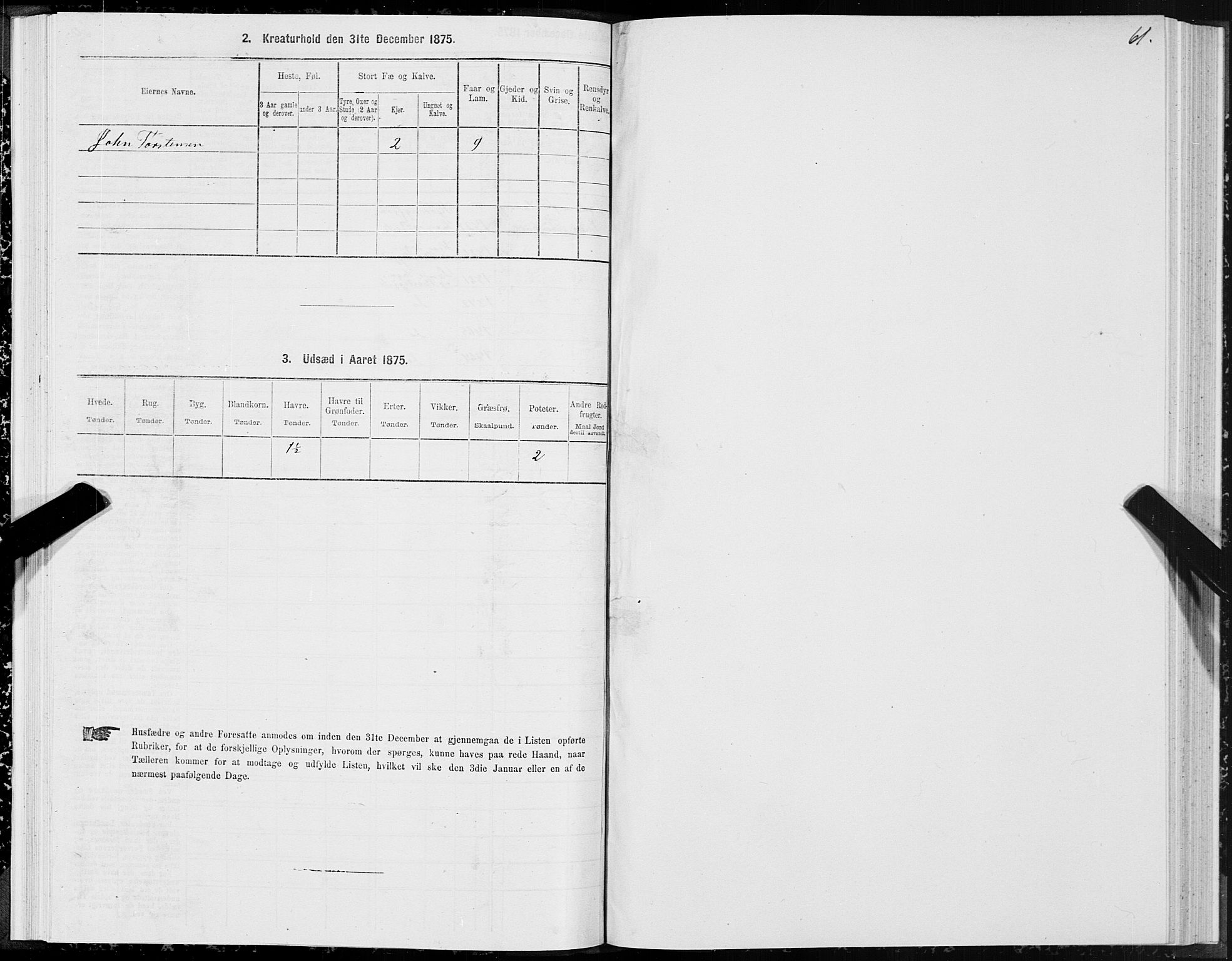 SAT, 1875 census for 1514P Sande, 1875, p. 1061