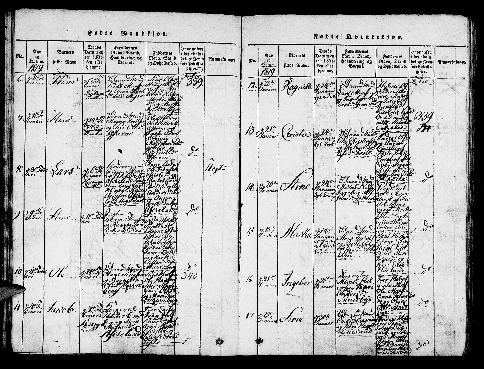 Lindås Sokneprestembete, AV/SAB-A-76701/H/Haa/Haaa/L0007: Parish register (official) no. A 7, 1816-1823, p. 42