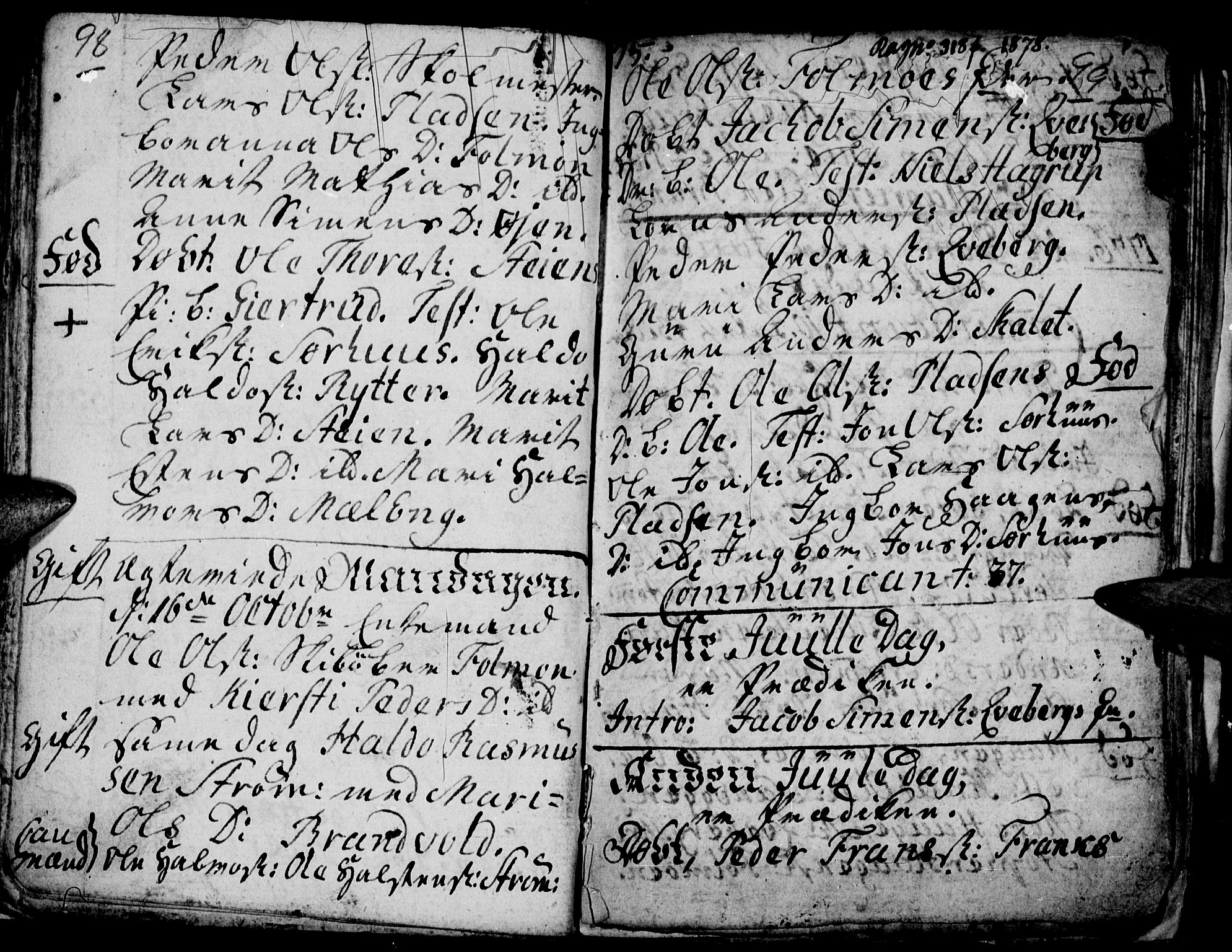 Tynset prestekontor, SAH/PREST-058/H/Ha/Hab/L0009: Parish register (official) no. 9, 1769-1781, p. 98-99
