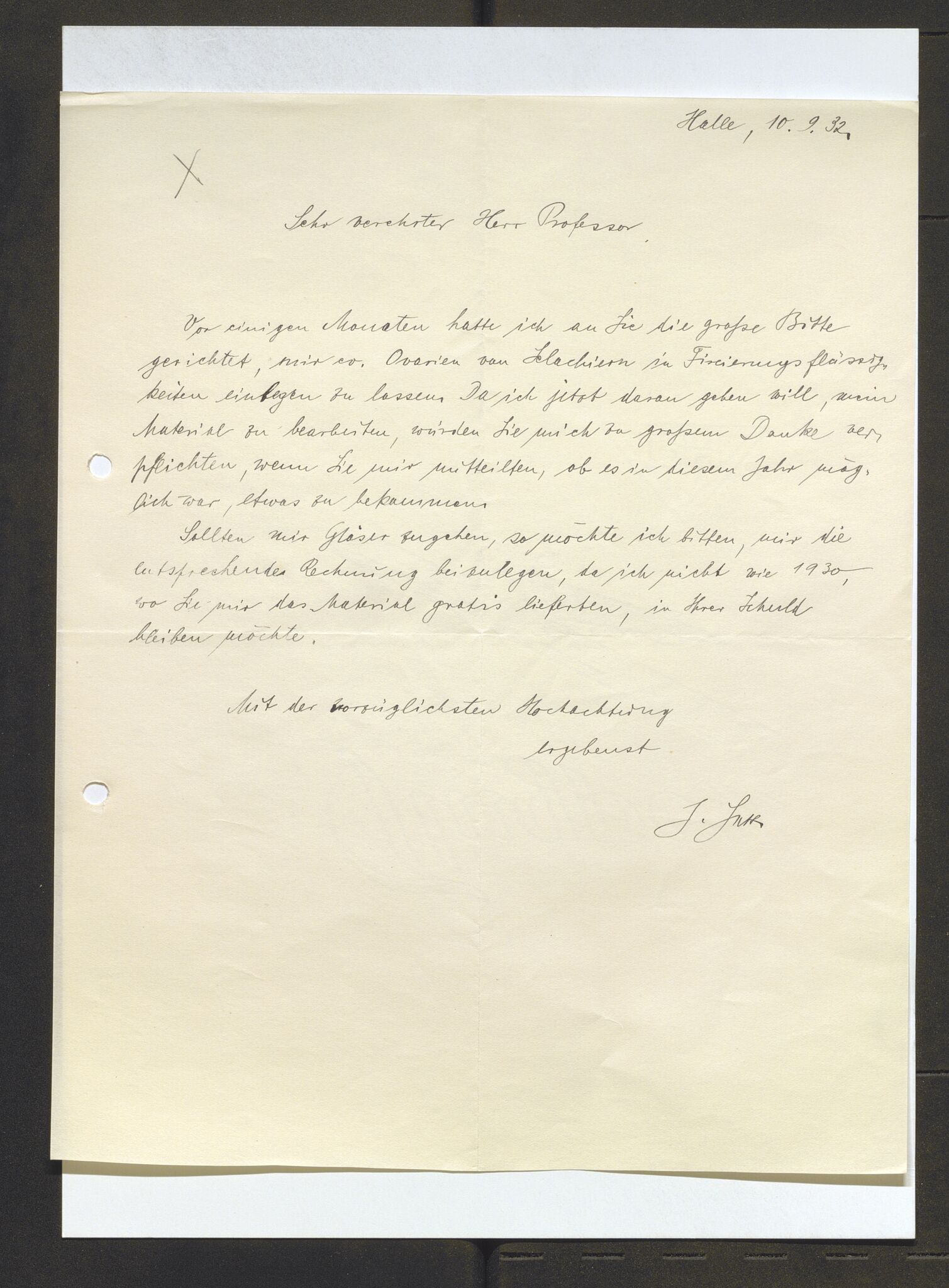 Bergens Museum, AV/SAB-A-17301/13/D/L0002: Korrespondanse , 1928-1940, p. 594