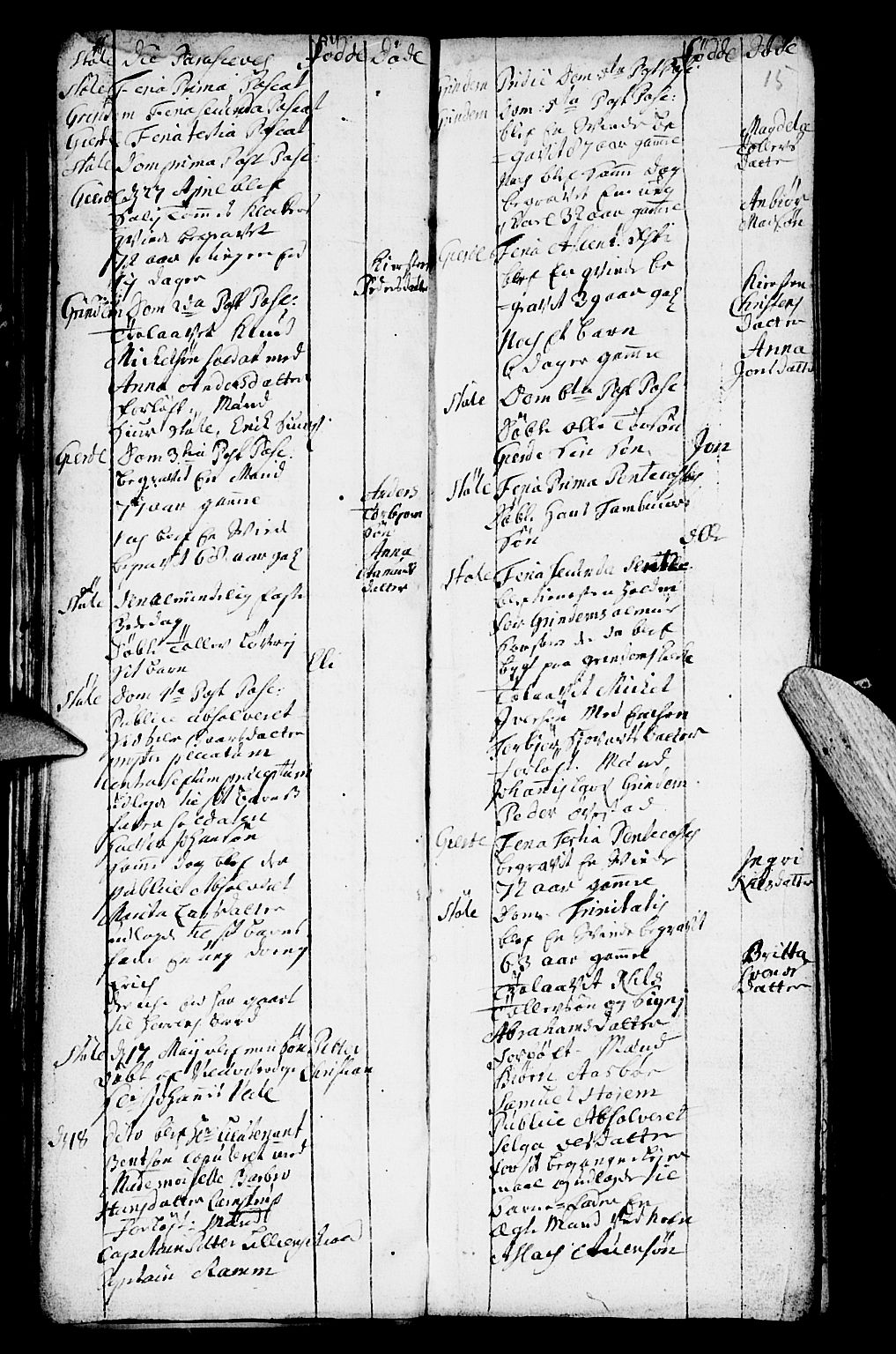 Etne sokneprestembete, AV/SAB-A-75001/H/Haa: Parish register (official) no. A 2, 1725-1755, p. 15