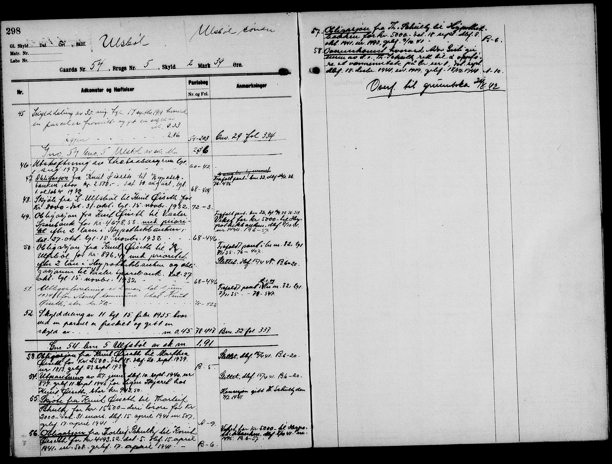 Solør tingrett, AV/SAH-TING-008/H/Ha/Hak/L0004: Mortgage register no. IV, 1900-1935, p. 298