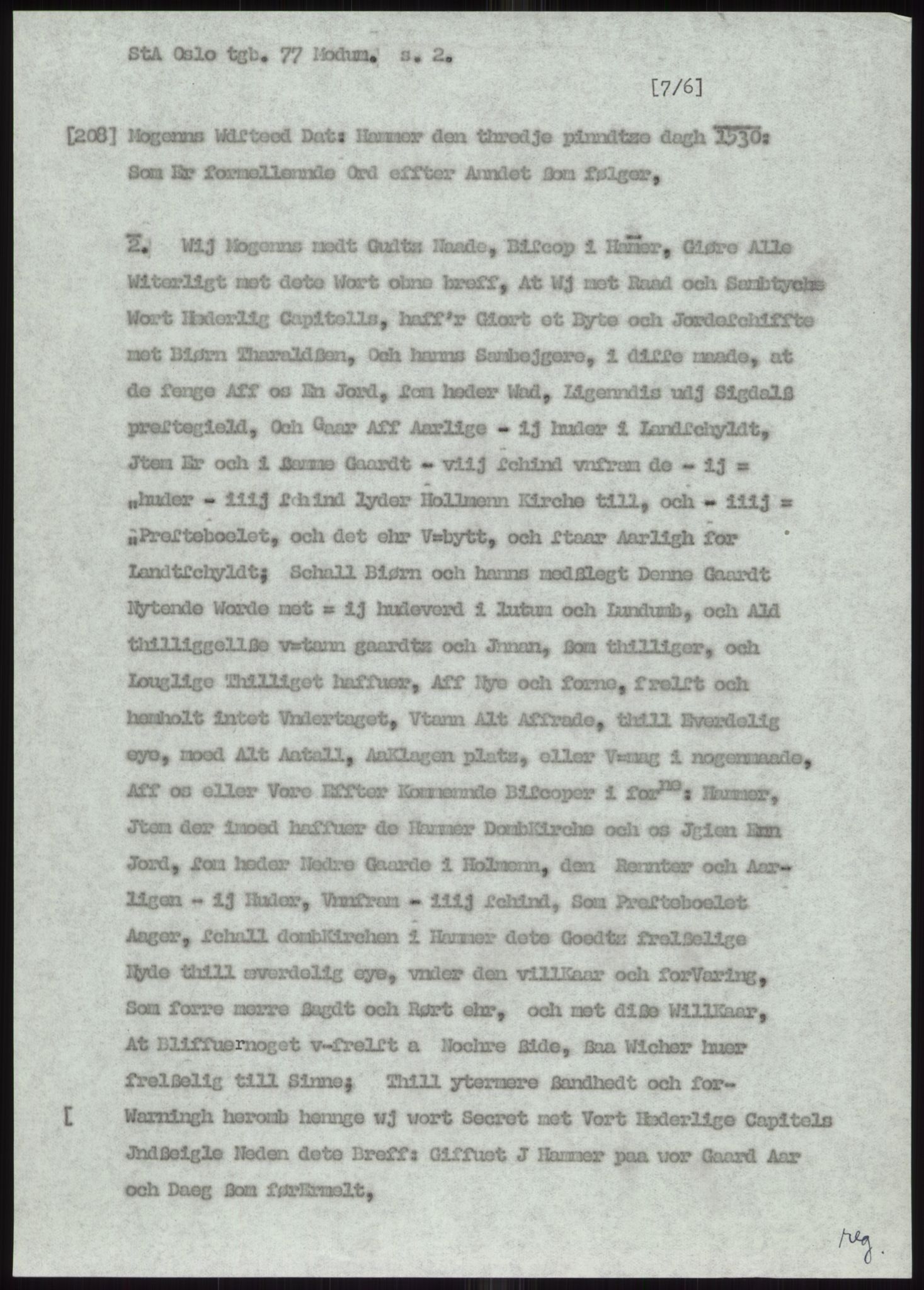 Samlinger til kildeutgivelse, Diplomavskriftsamlingen, AV/RA-EA-4053/H/Ha, p. 871