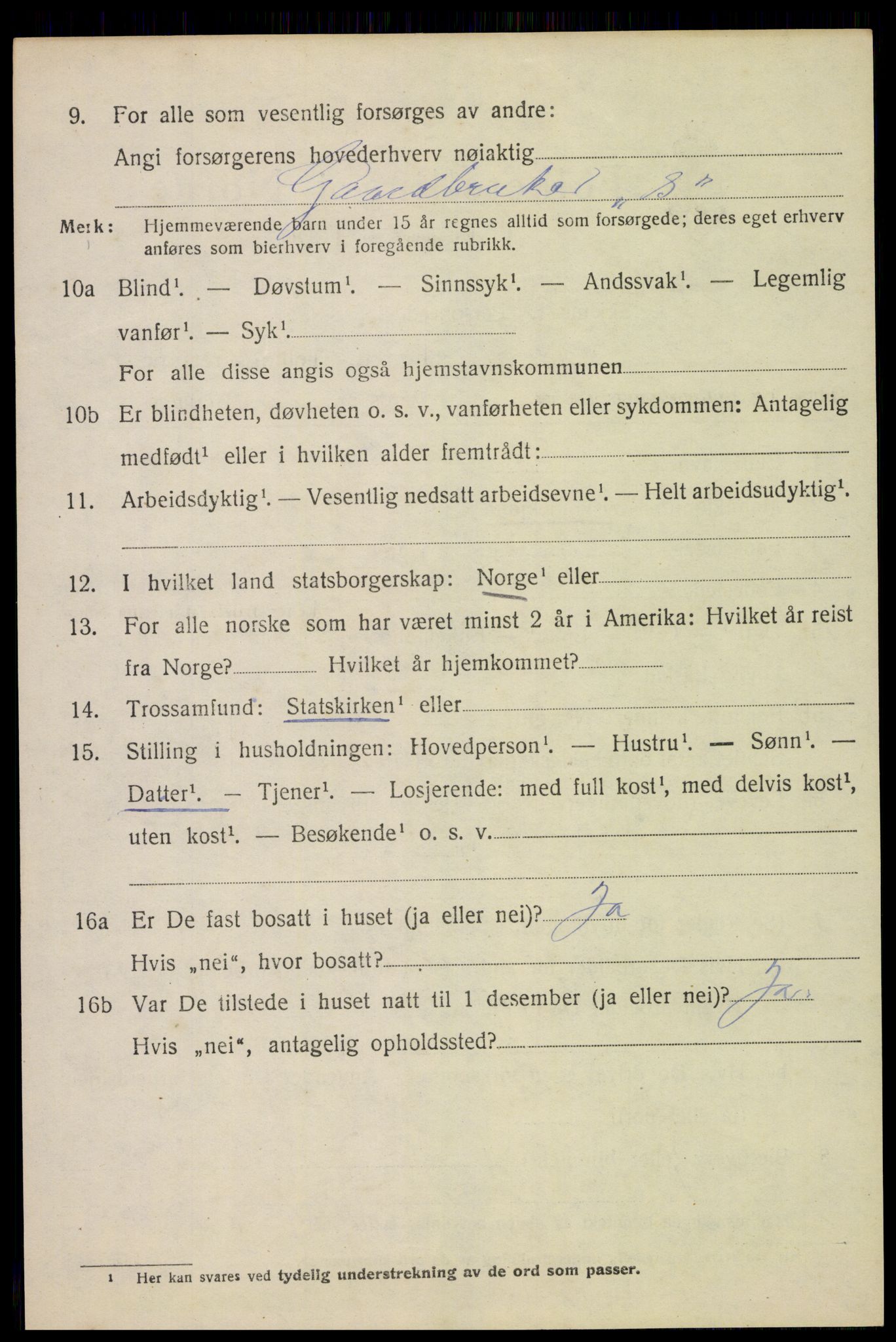 SAH, 1920 census for Eidskog, 1920, p. 11964