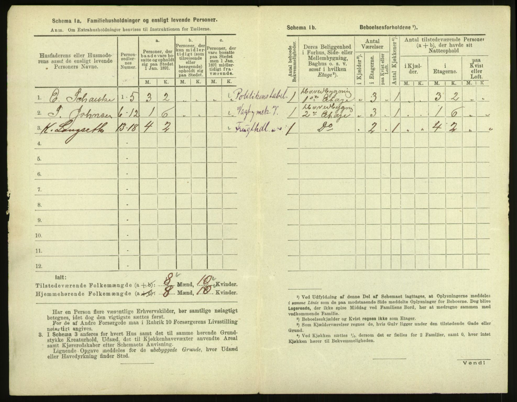 RA, 1891 census for 1601 Trondheim, 1891, p. 1525