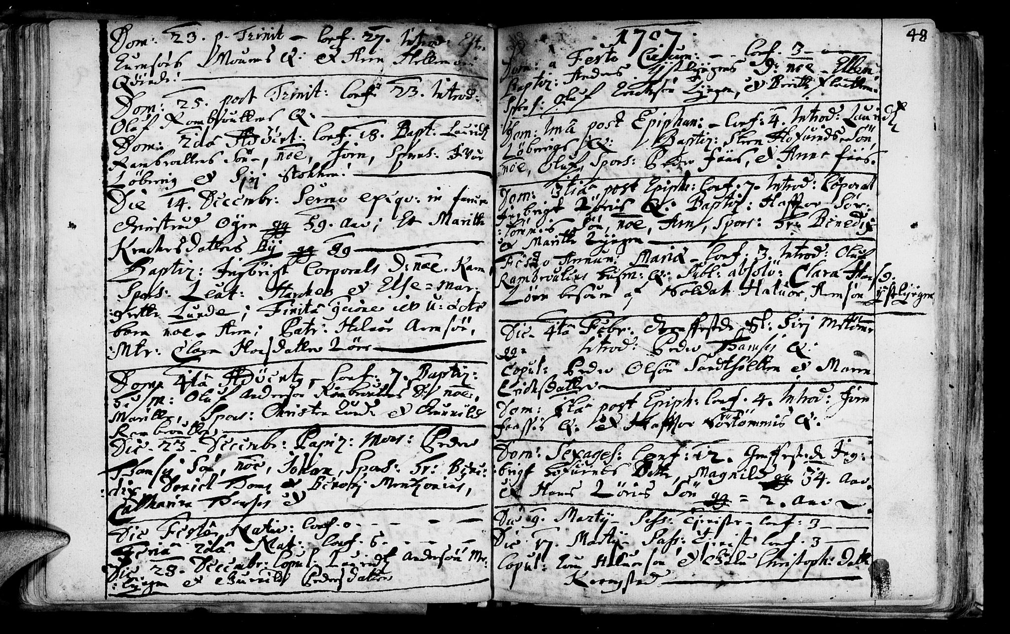 Ministerialprotokoller, klokkerbøker og fødselsregistre - Sør-Trøndelag, SAT/A-1456/692/L1101: Parish register (official) no. 692A01, 1690-1746, p. 48