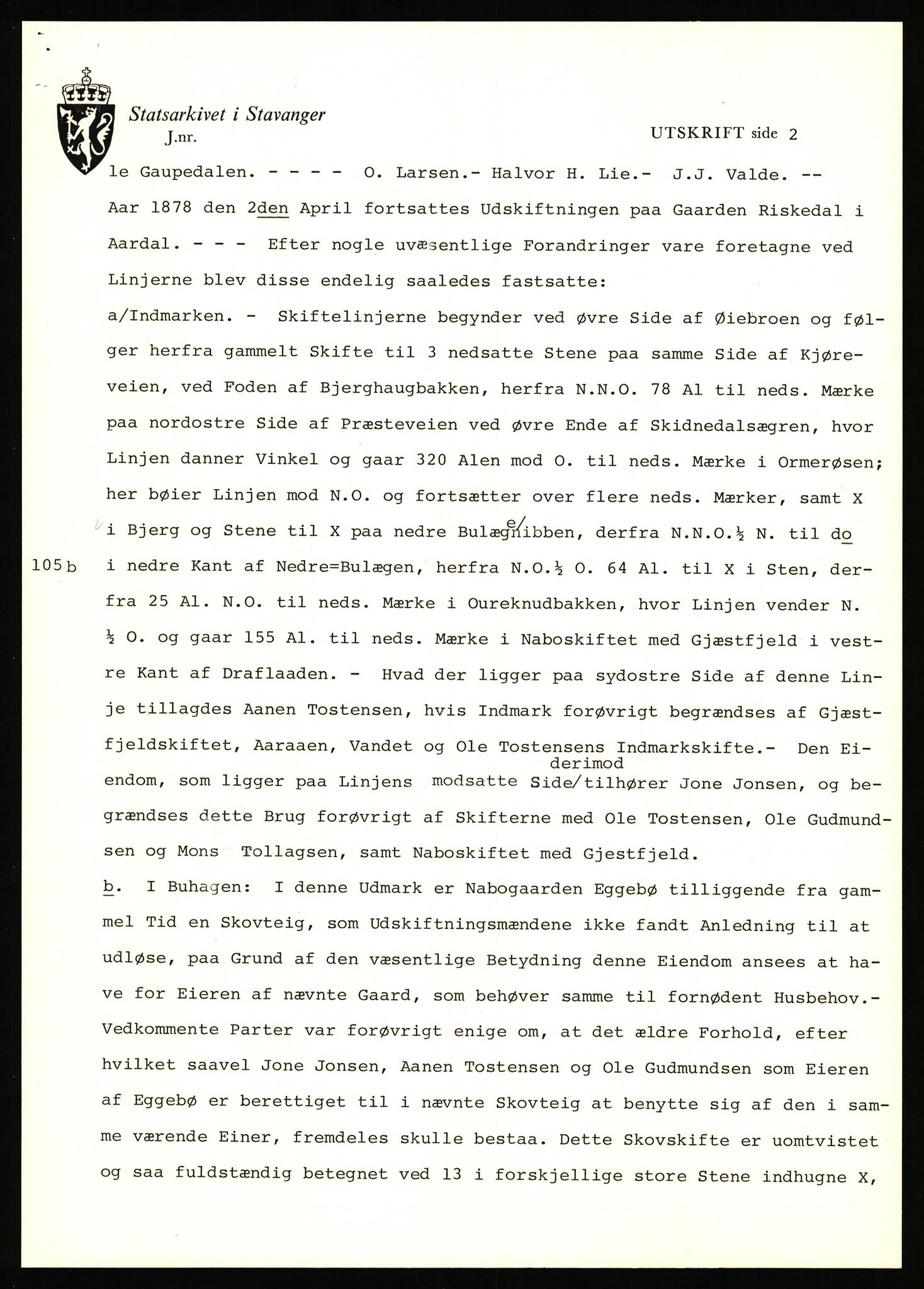 Statsarkivet i Stavanger, AV/SAST-A-101971/03/Y/Yj/L0069: Avskrifter sortert etter gårdsnavn: Riske - Rosland store, 1750-1930, p. 93