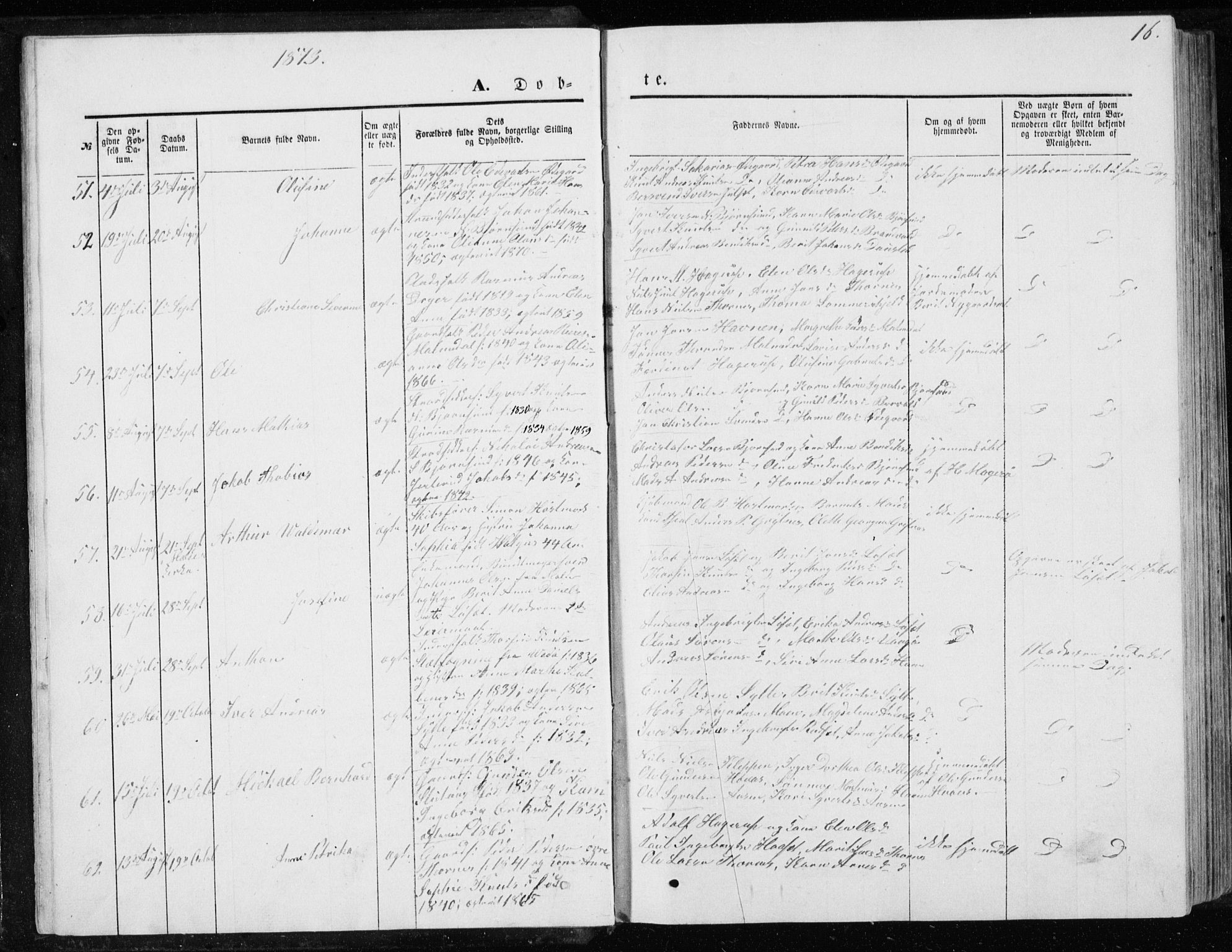 Ministerialprotokoller, klokkerbøker og fødselsregistre - Møre og Romsdal, AV/SAT-A-1454/565/L0754: Parish register (copy) no. 565C03, 1870-1896, p. 16