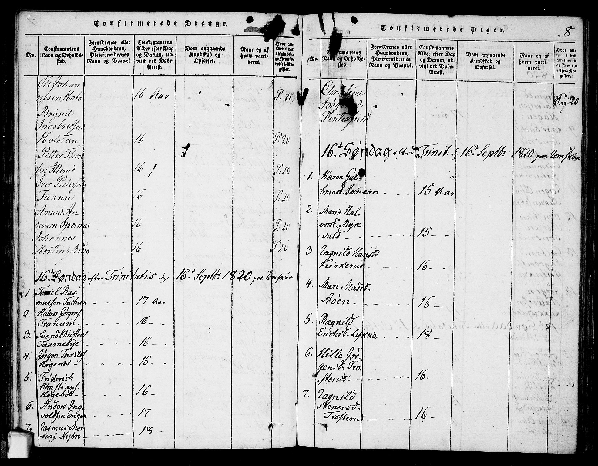 Rødenes prestekontor Kirkebøker, AV/SAO-A-2005/F/Fa/L0004: Parish register (official) no. I 4, 1814-1838, p. 8