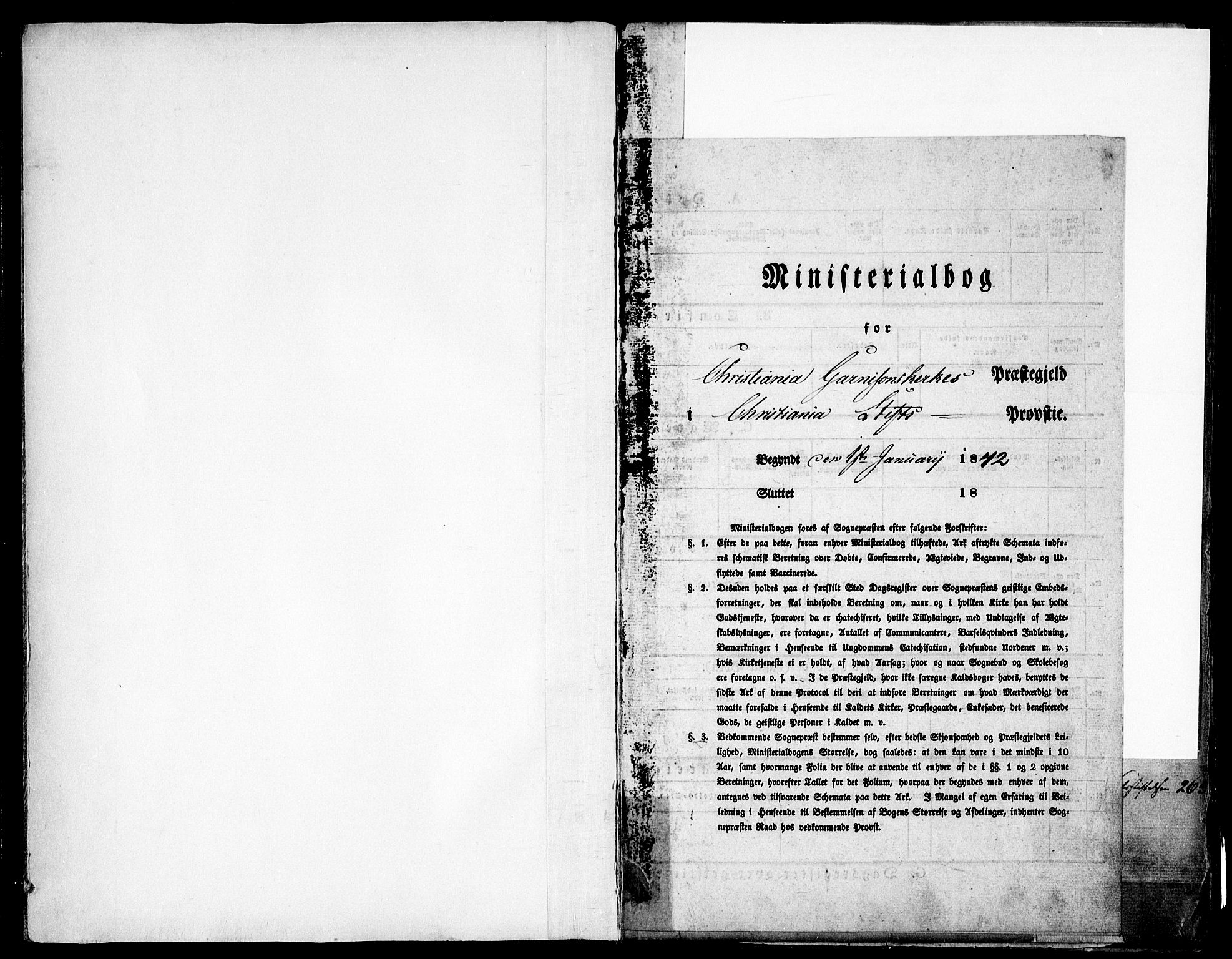 Garnisonsmenigheten Kirkebøker, SAO/A-10846/F/Fa/L0008: Parish register (official) no. 8, 1842-1859