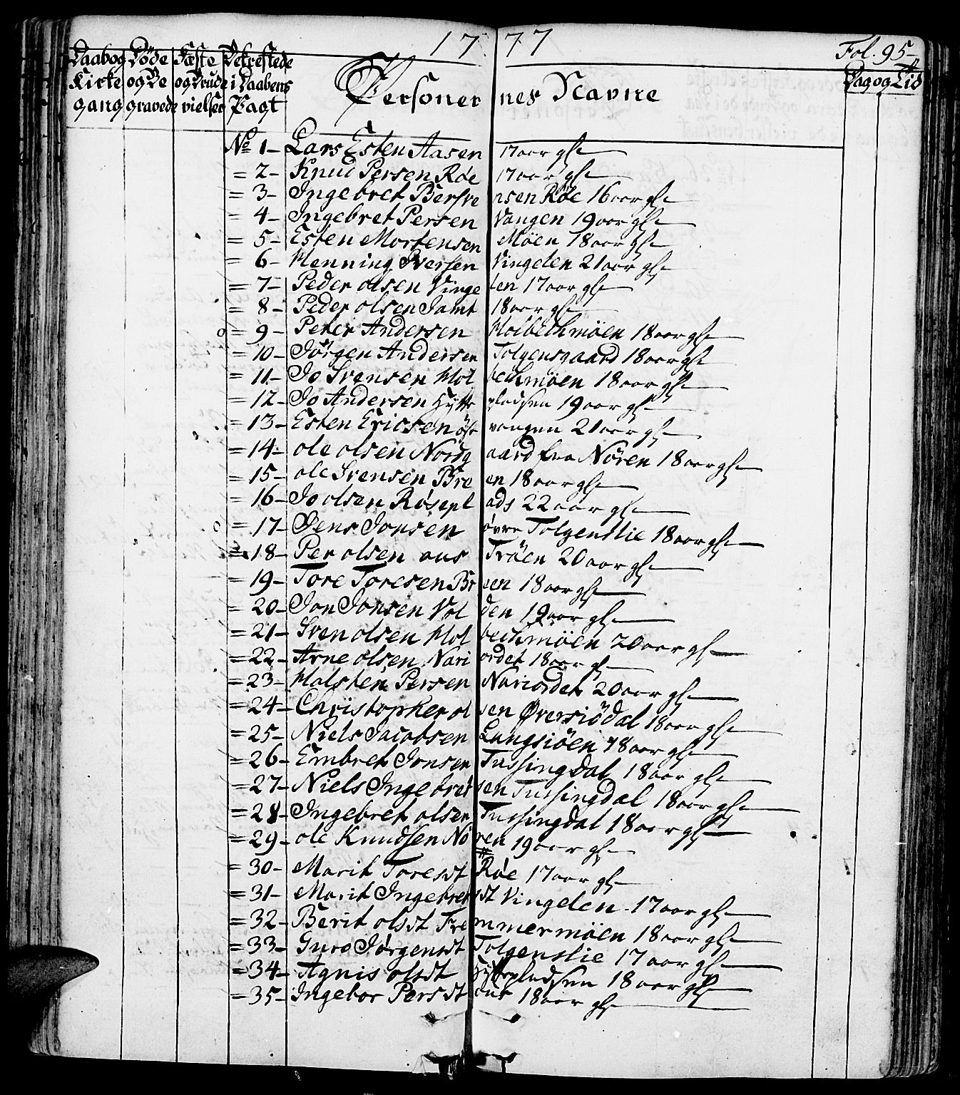 Tolga prestekontor, AV/SAH-PREST-062/K/L0002: Parish register (official) no. 2, 1768-1786, p. 95