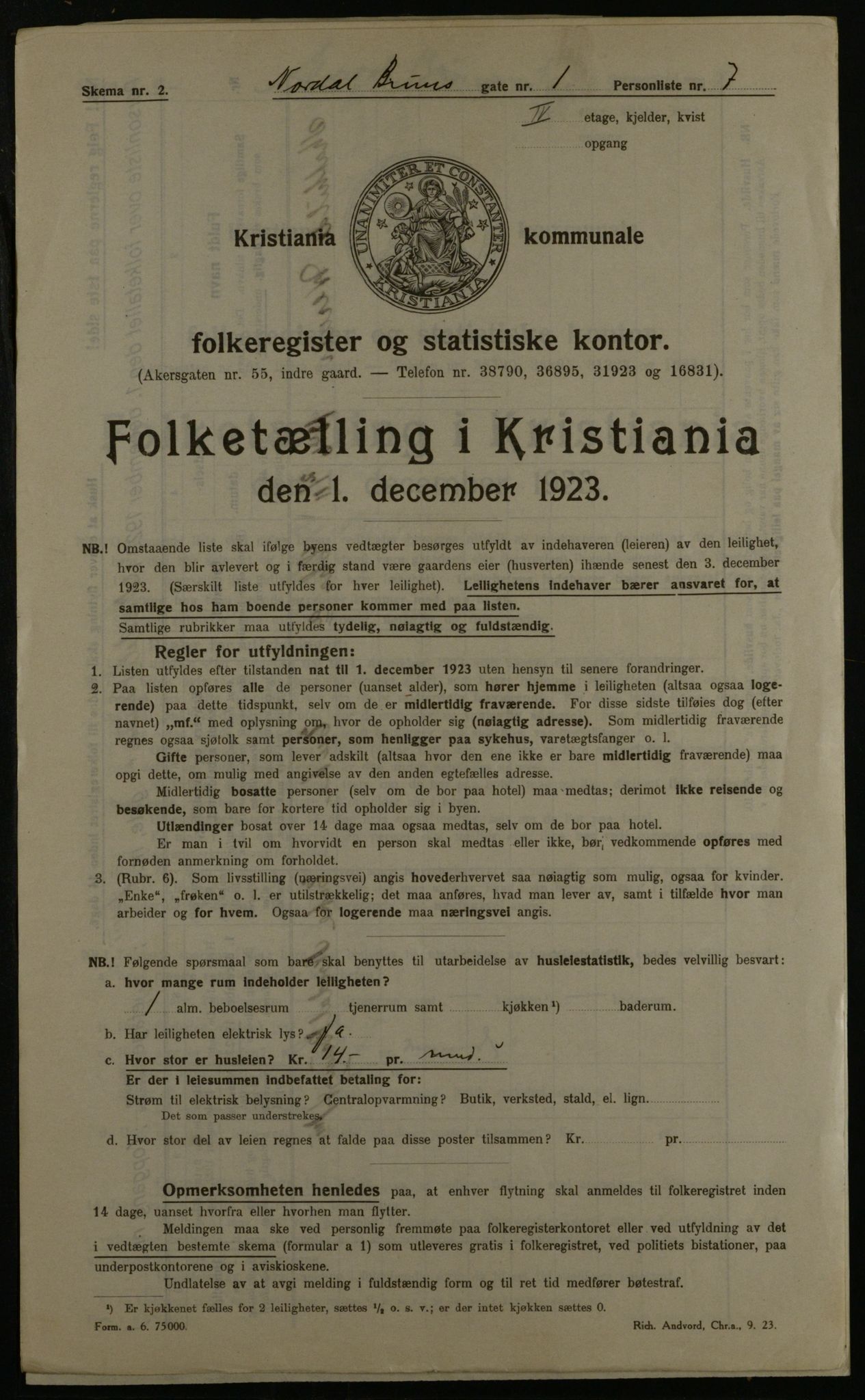 OBA, Municipal Census 1923 for Kristiania, 1923, p. 79362