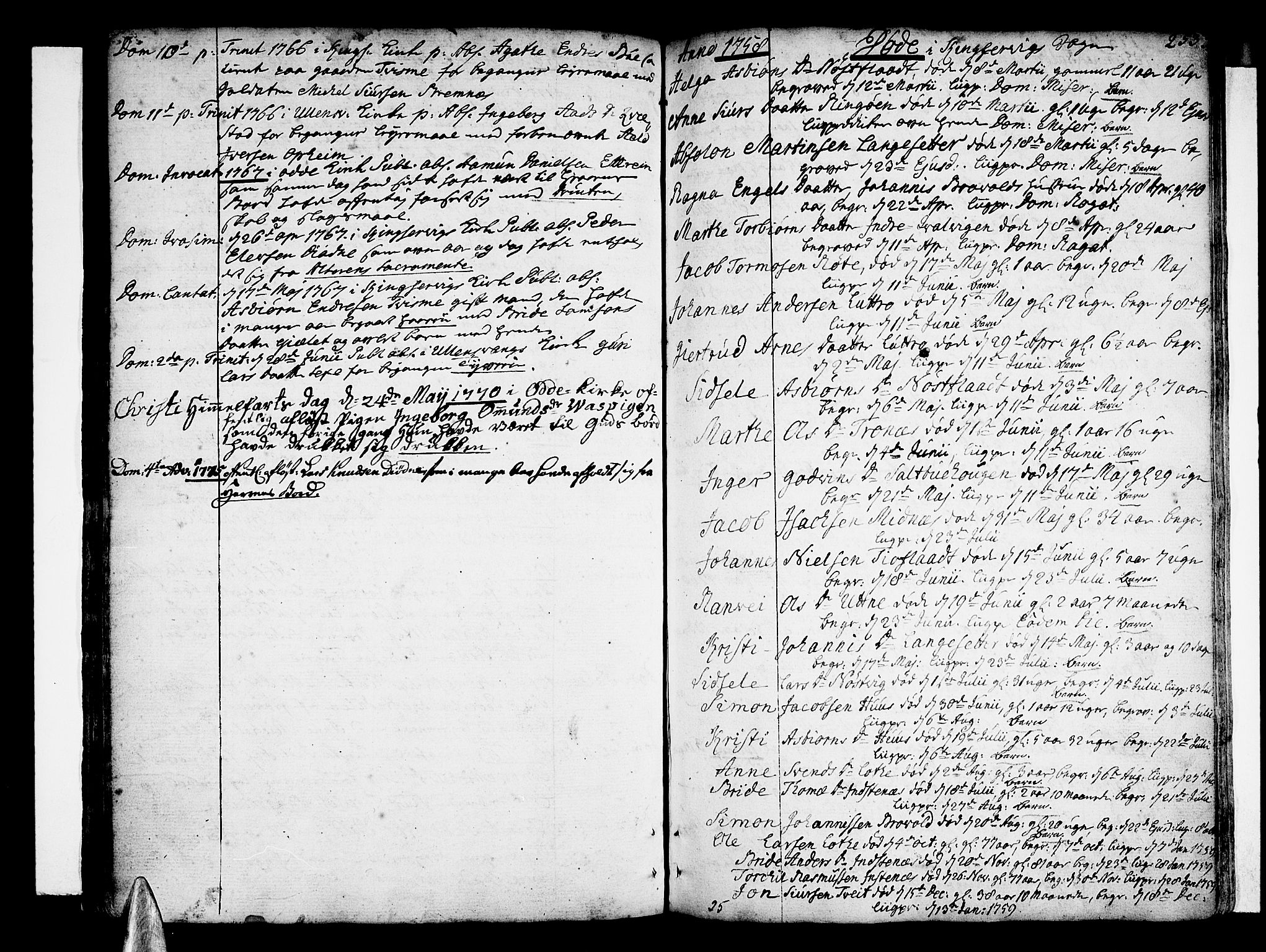 Ullensvang sokneprestembete, SAB/A-78701/H/Haa: Parish register (official) no. A 6 /2, 1758-1788, p. 253
