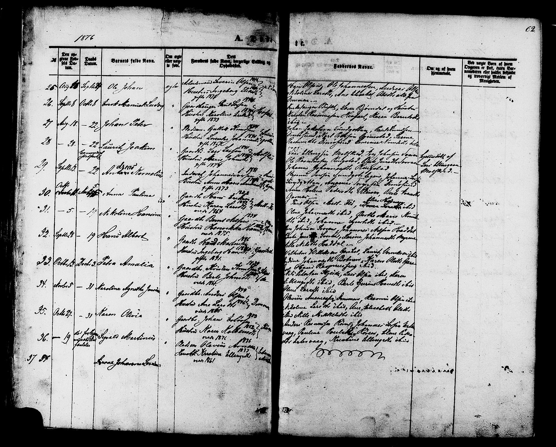 Ministerialprotokoller, klokkerbøker og fødselsregistre - Møre og Romsdal, AV/SAT-A-1454/509/L0105: Parish register (official) no. 509A03, 1848-1882, p. 62