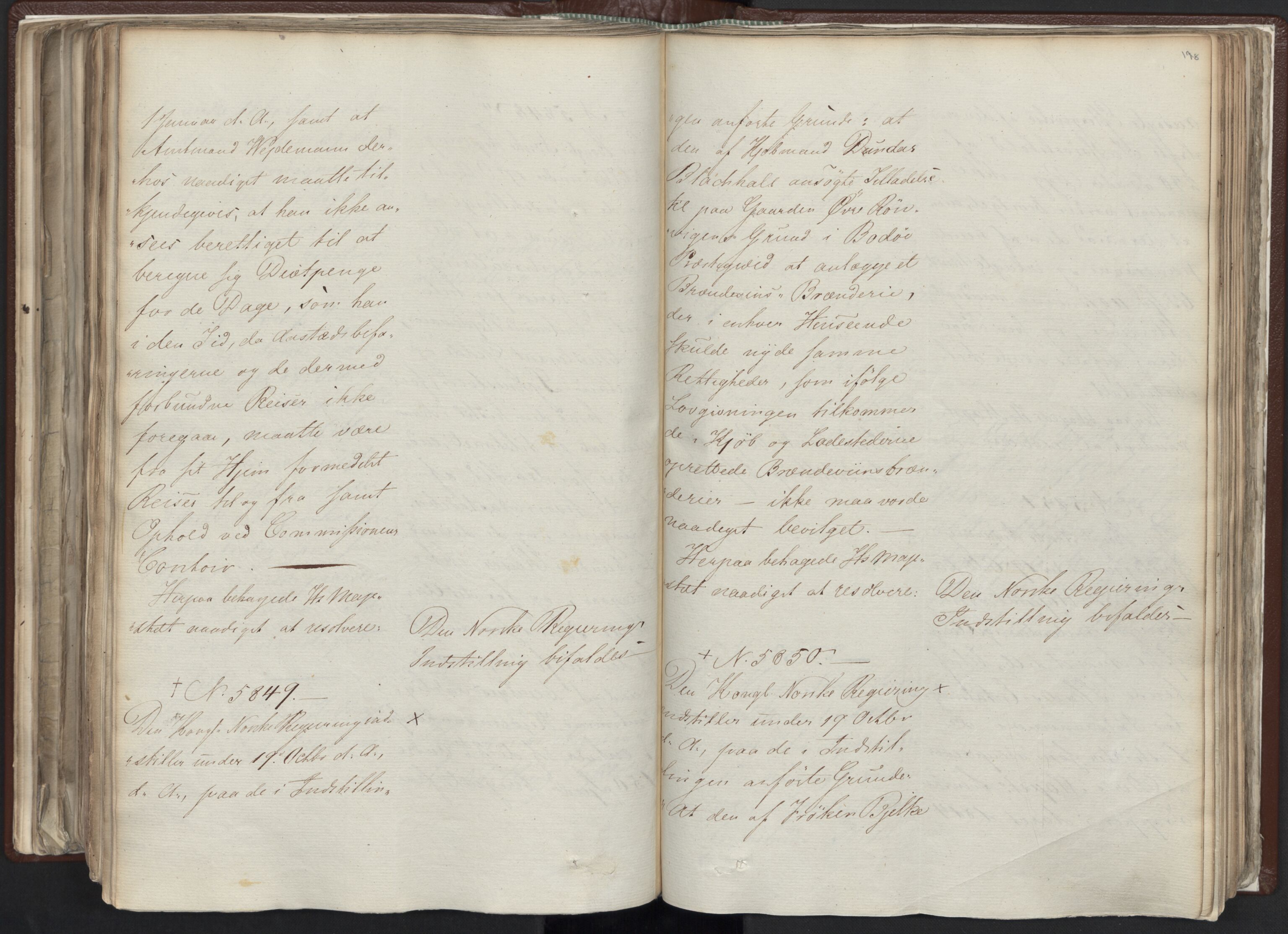 Statsrådssekretariatet, AV/RA-S-1001/A/Ab/L0012: Kgl. res. nr. 5679-6008 II, 1821, p. 177b-178a