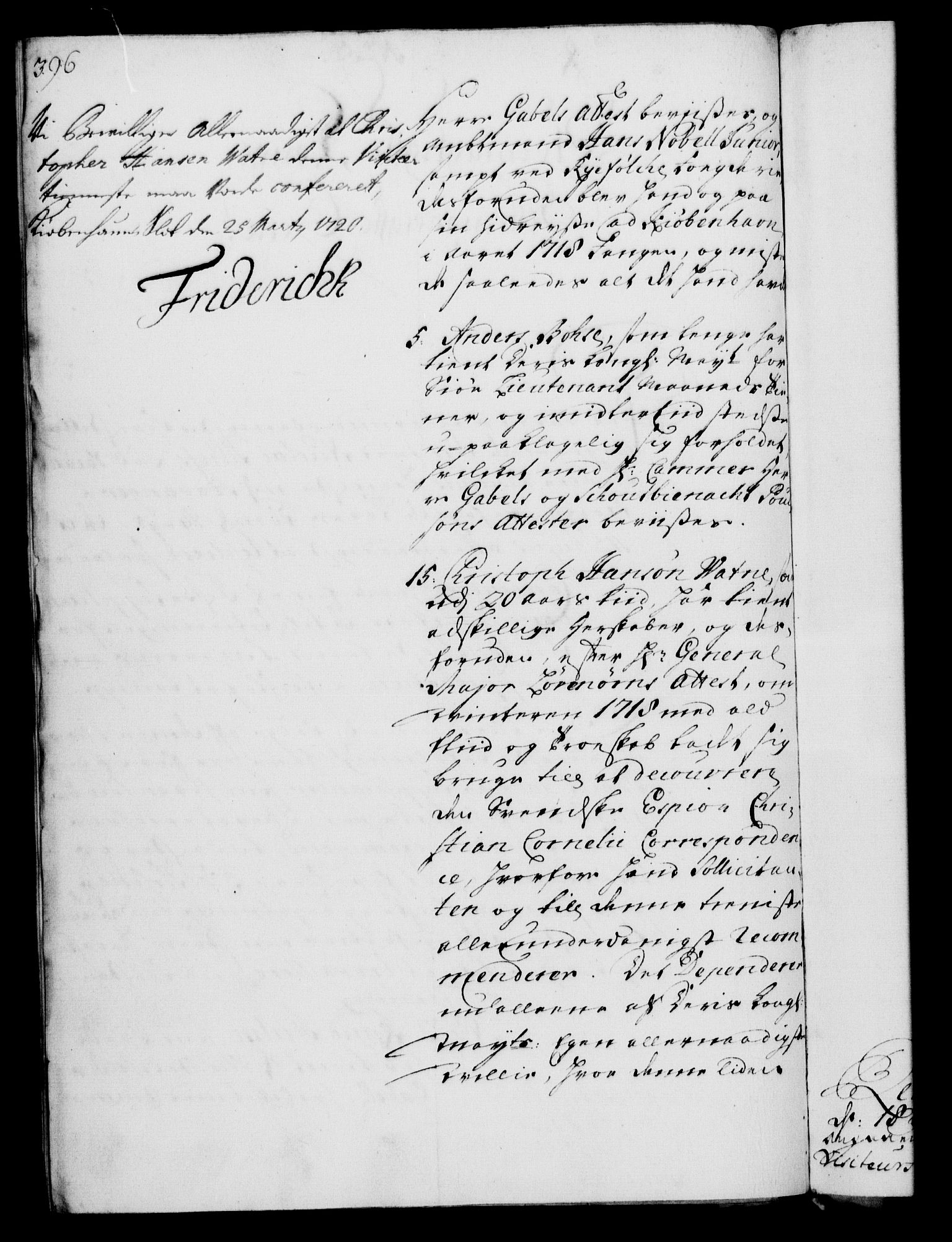Rentekammeret, Kammerkanselliet, RA/EA-3111/G/Gf/Gfa/L0002: Norsk relasjons- og resolusjonsprotokoll (merket RK 52.2), 1720, p. 391