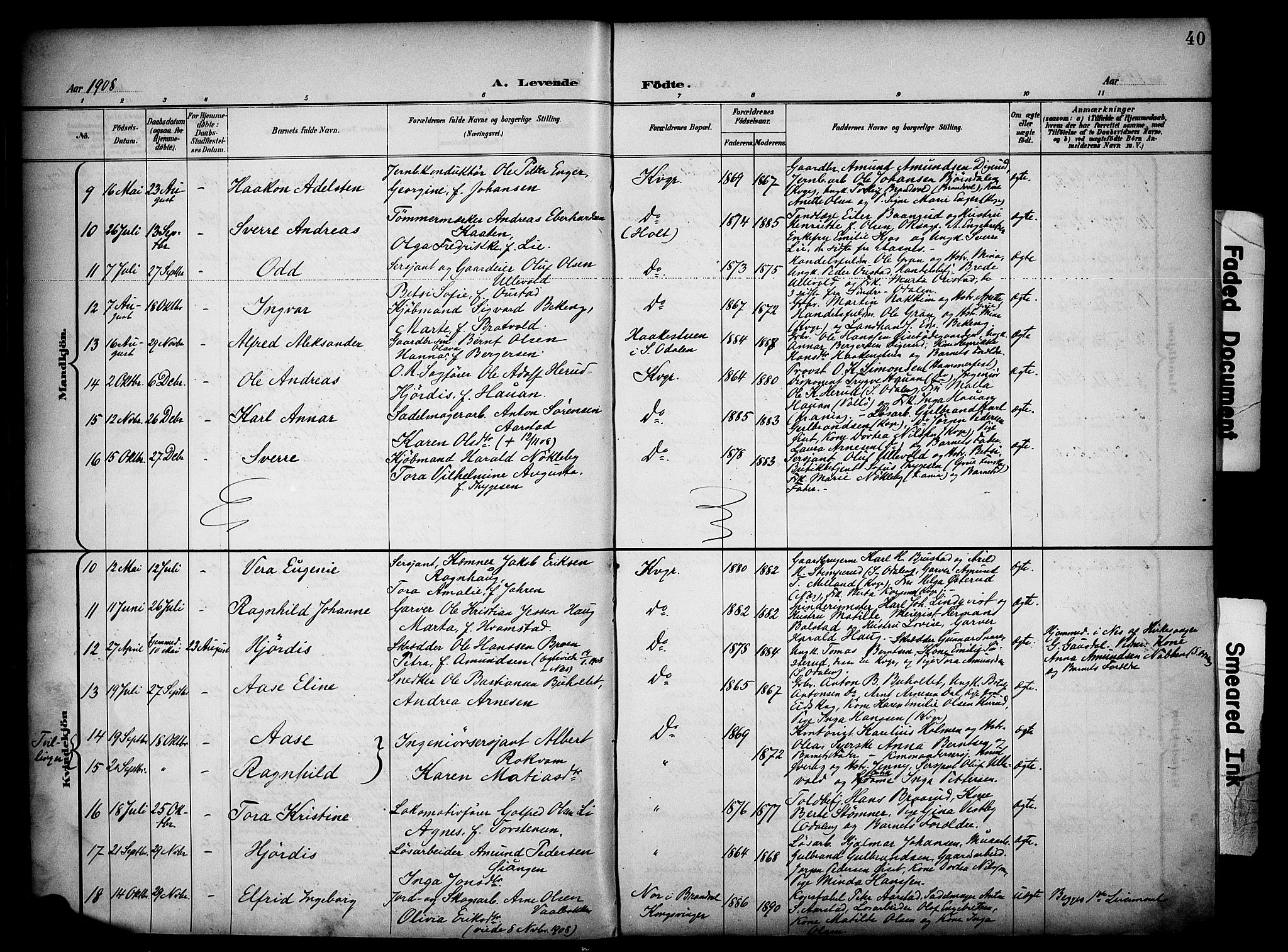 Vinger prestekontor, AV/SAH-PREST-024/H/Ha/Haa/L0016: Parish register (official) no. 16, 1898-1920, p. 40