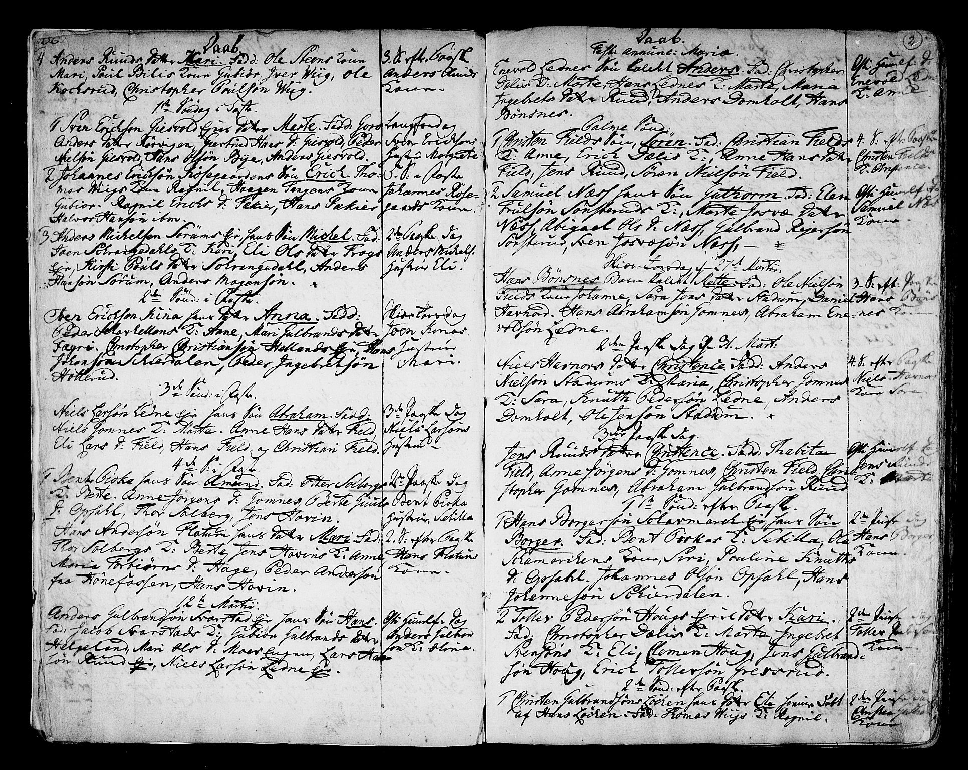 Hole kirkebøker, SAKO/A-228/F/Fa/L0002: Parish register (official) no. I 2, 1766-1814, p. 2