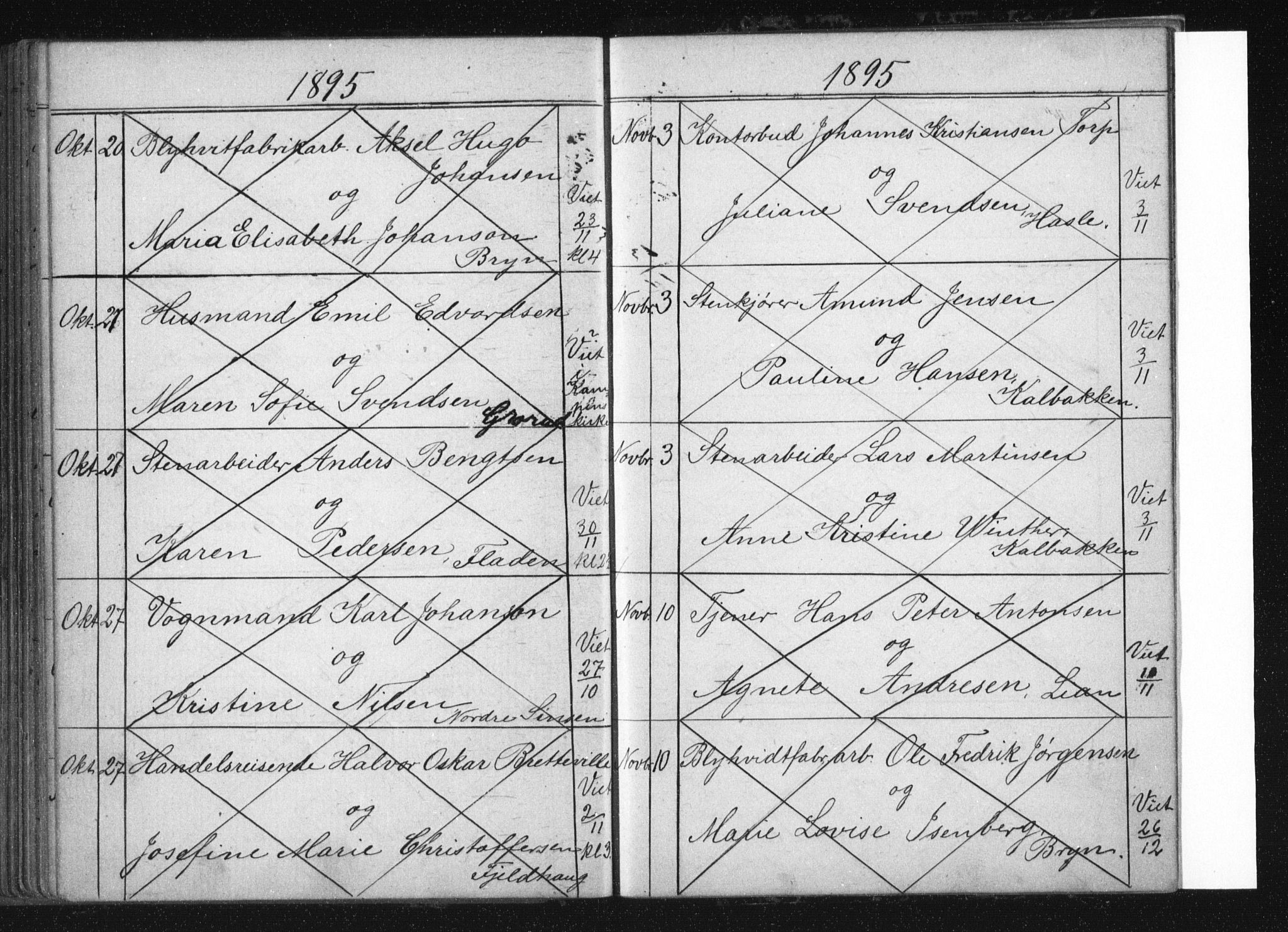 Østre Aker prestekontor Kirkebøker, AV/SAO-A-10840/H/Ha/L0005: Banns register no. I 5, 1879-1899