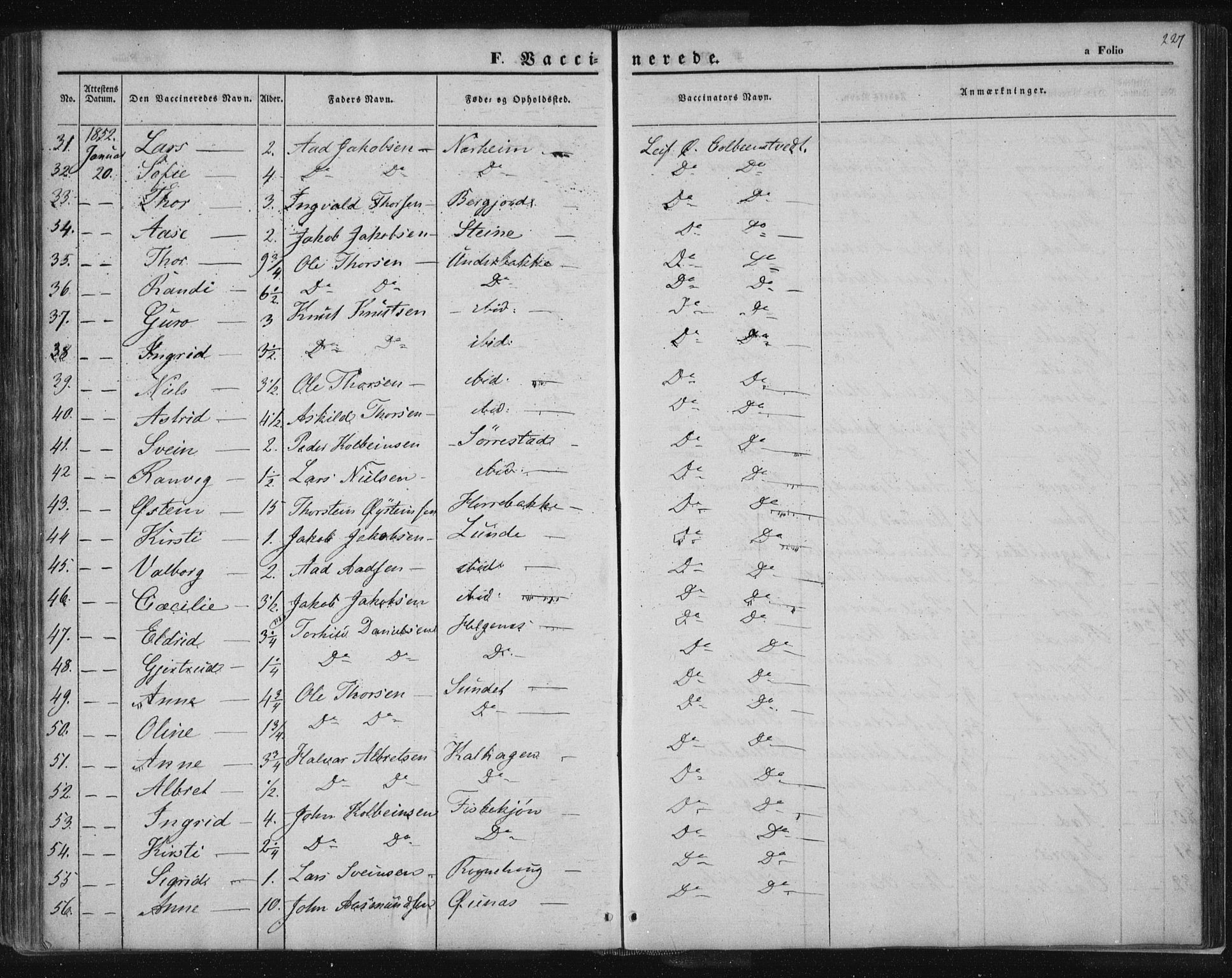 Suldal sokneprestkontor, SAST/A-101845/01/IV/L0008: Parish register (official) no. A 8, 1836-1853, p. 227