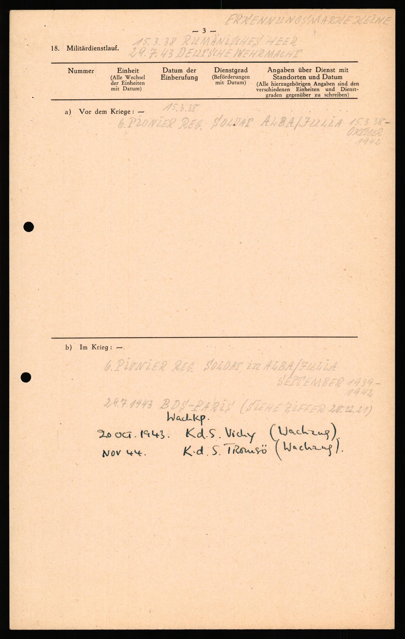 Forsvaret, Forsvarets overkommando II, AV/RA-RAFA-3915/D/Db/L0041: CI Questionaires.  Diverse nasjonaliteter., 1945-1946, p. 99