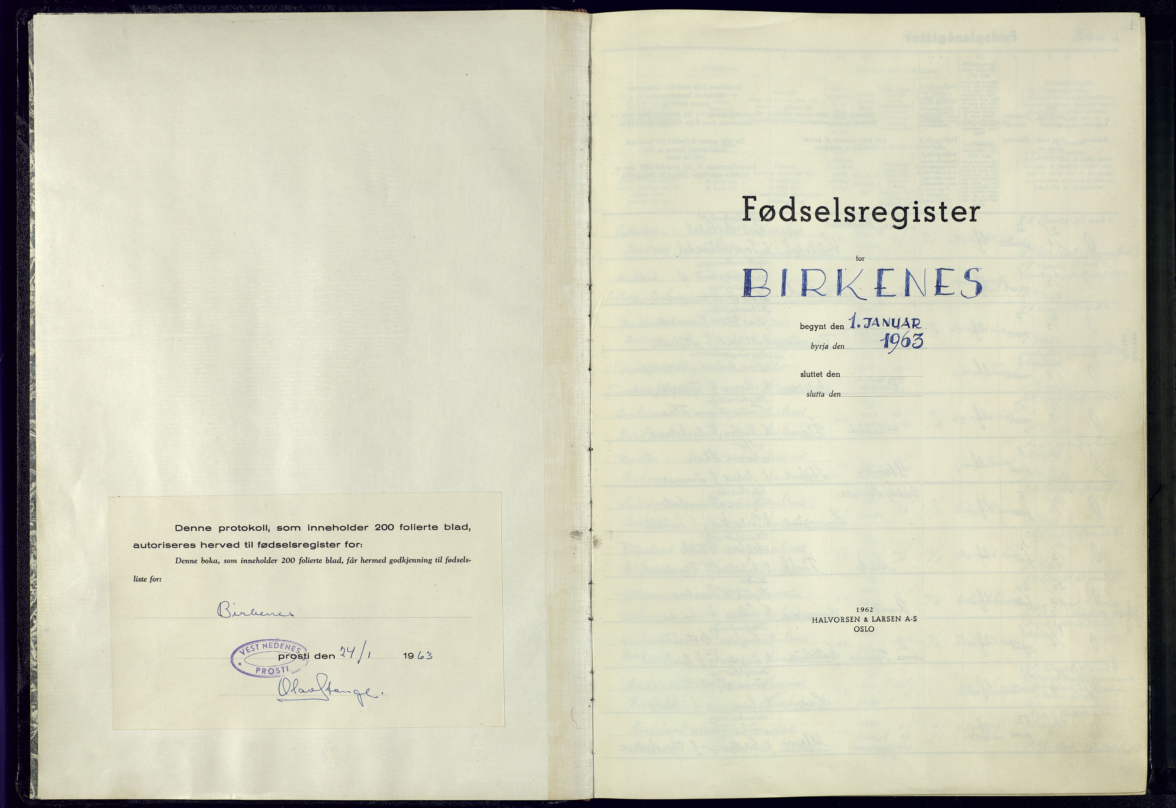 Birkenes sokneprestkontor, SAK/1111-0004/J/Ja/L0002: Birth register no. II.6.5, 1963-1982