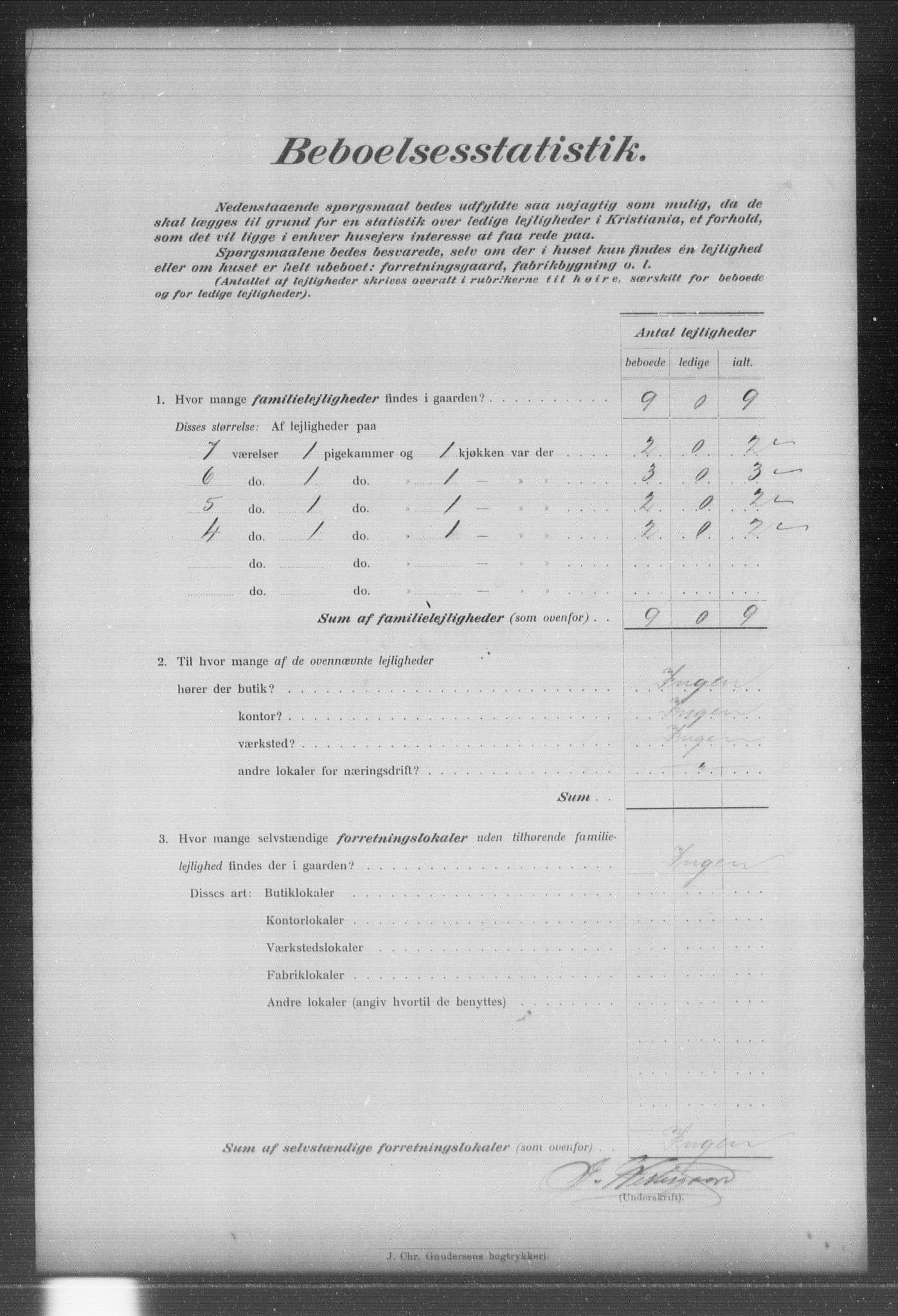 OBA, Municipal Census 1903 for Kristiania, 1903, p. 19088