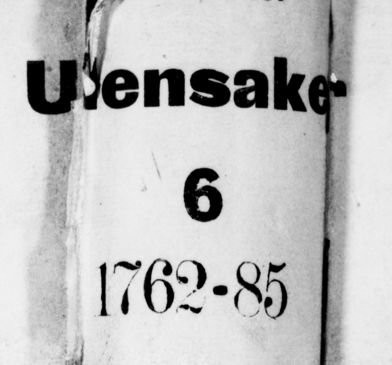 Ullensaker prestekontor Kirkebøker, SAO/A-10236a/F/Fa/L0006: Parish register (official) no. I 6, 1762-1785