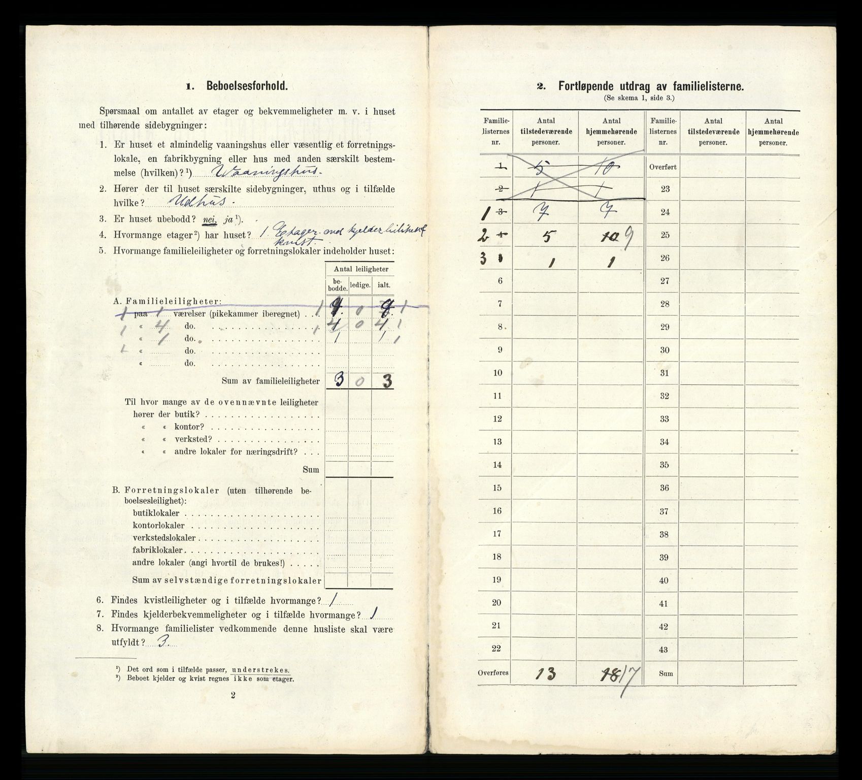 RA, 1910 census for Larvik, 1910, p. 1266