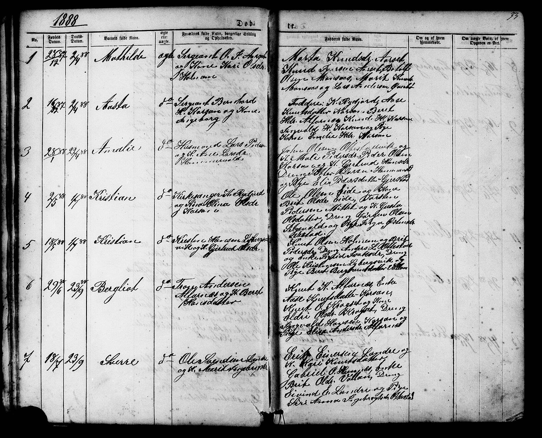Ministerialprotokoller, klokkerbøker og fødselsregistre - Møre og Romsdal, SAT/A-1454/548/L0614: Parish register (copy) no. 548C02, 1867-1917, p. 33