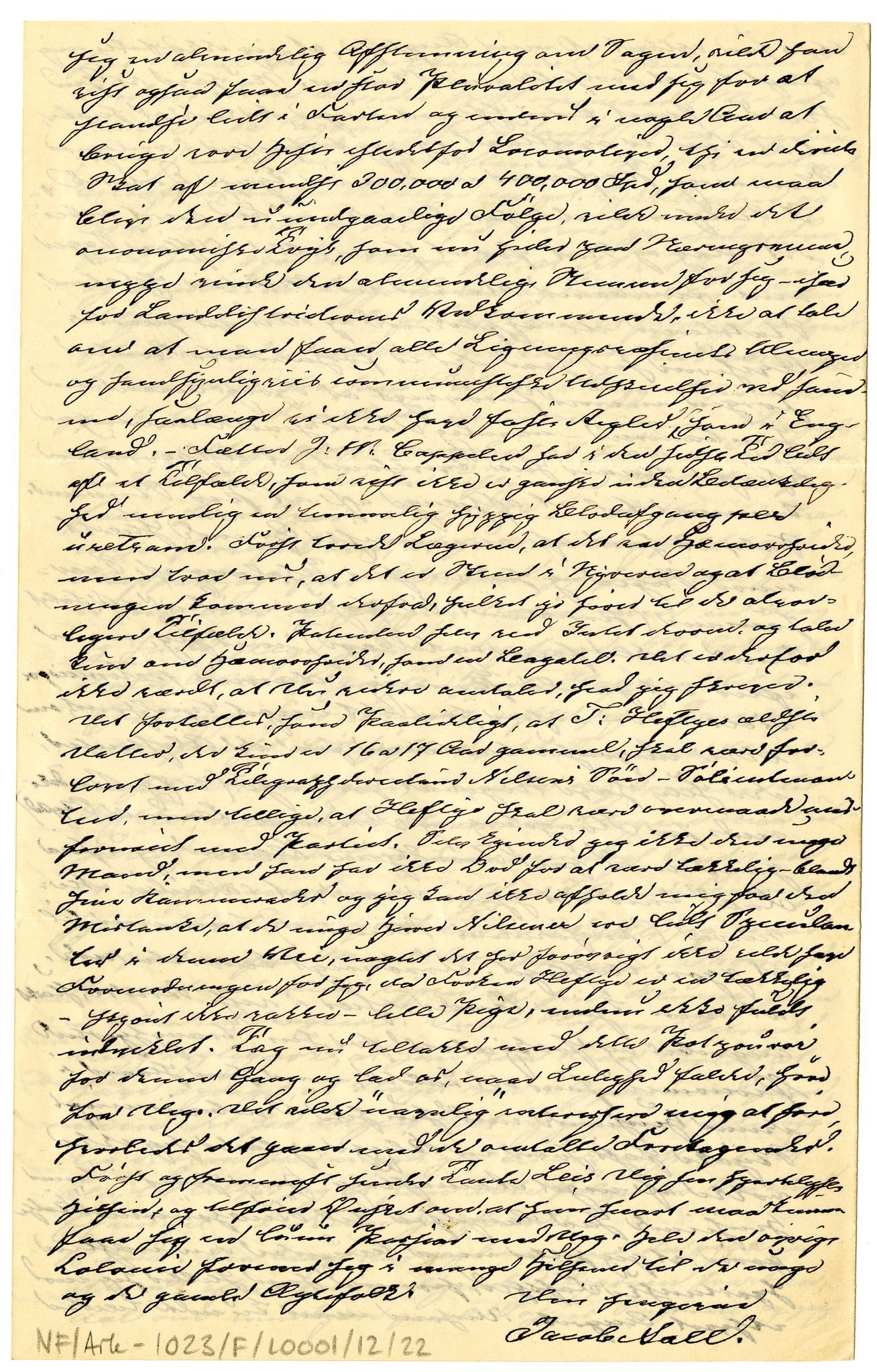 Diderik Maria Aalls brevsamling, NF/Ark-1023/F/L0001: D.M. Aalls brevsamling. A - B, 1738-1889, p. 130