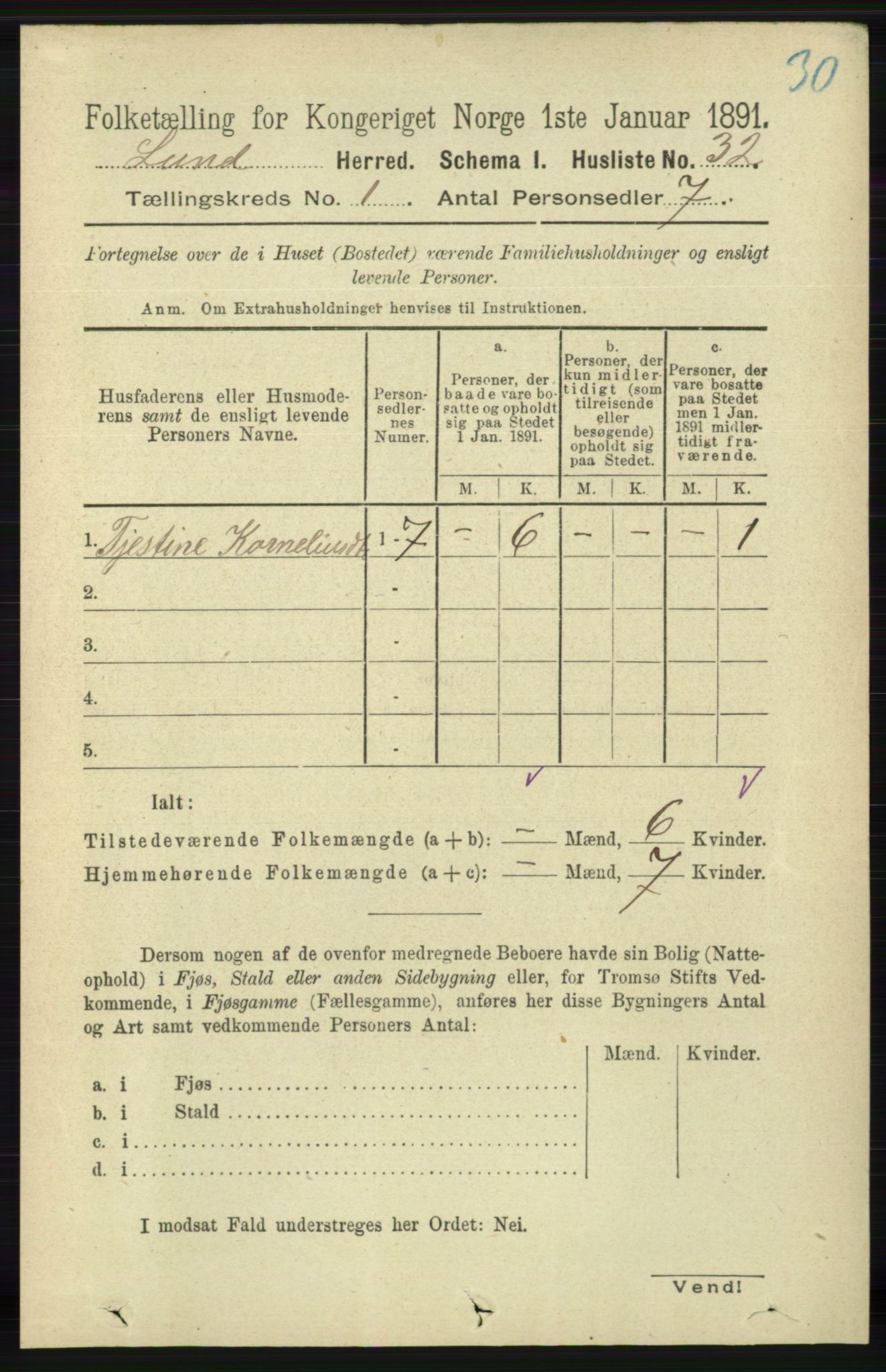 RA, 1891 census for 1112 Lund, 1891, p. 48