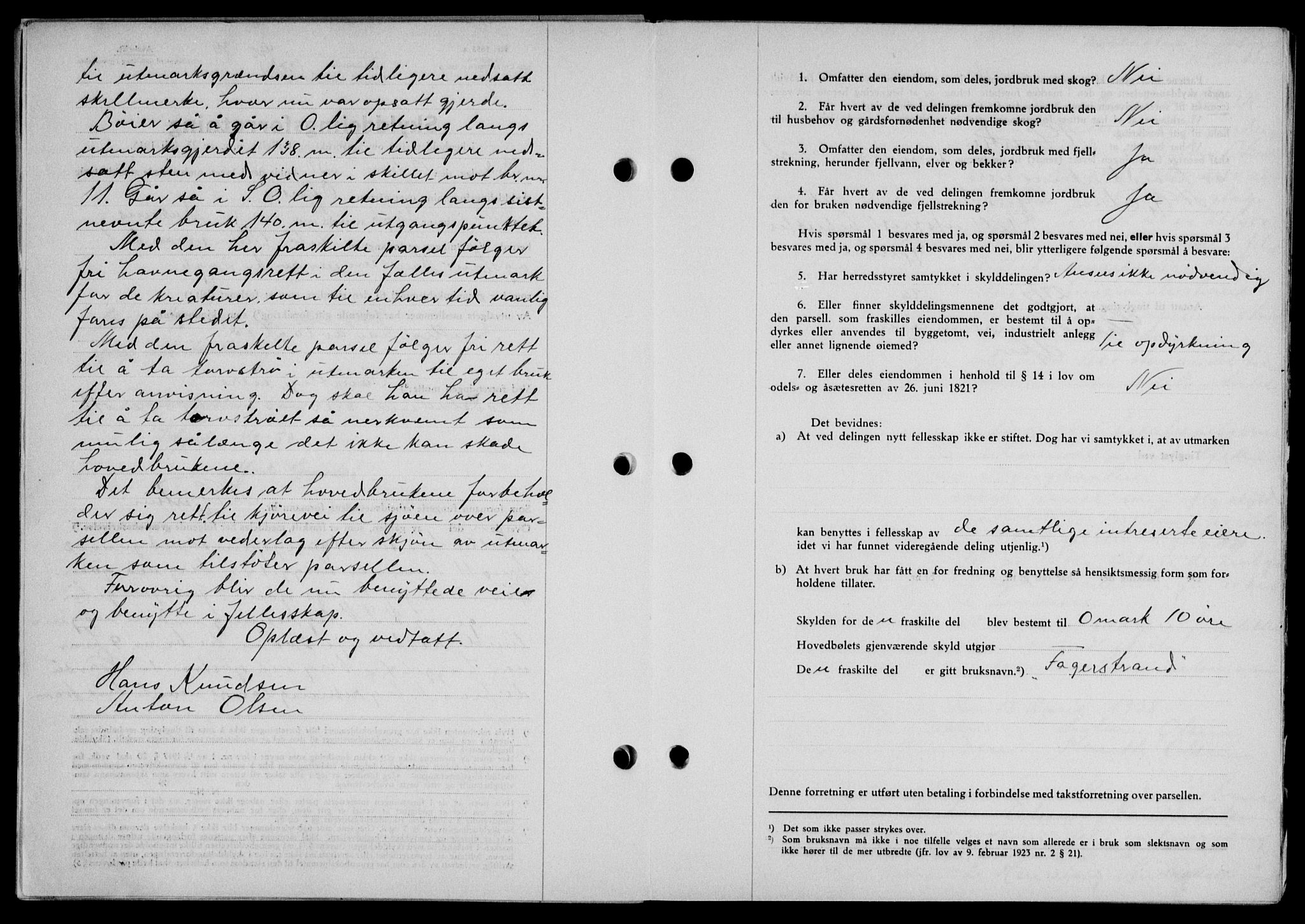 Lofoten sorenskriveri, SAT/A-0017/1/2/2C/L0005a: Mortgage book no. 5a, 1939-1939, Diary no: : 425/1939