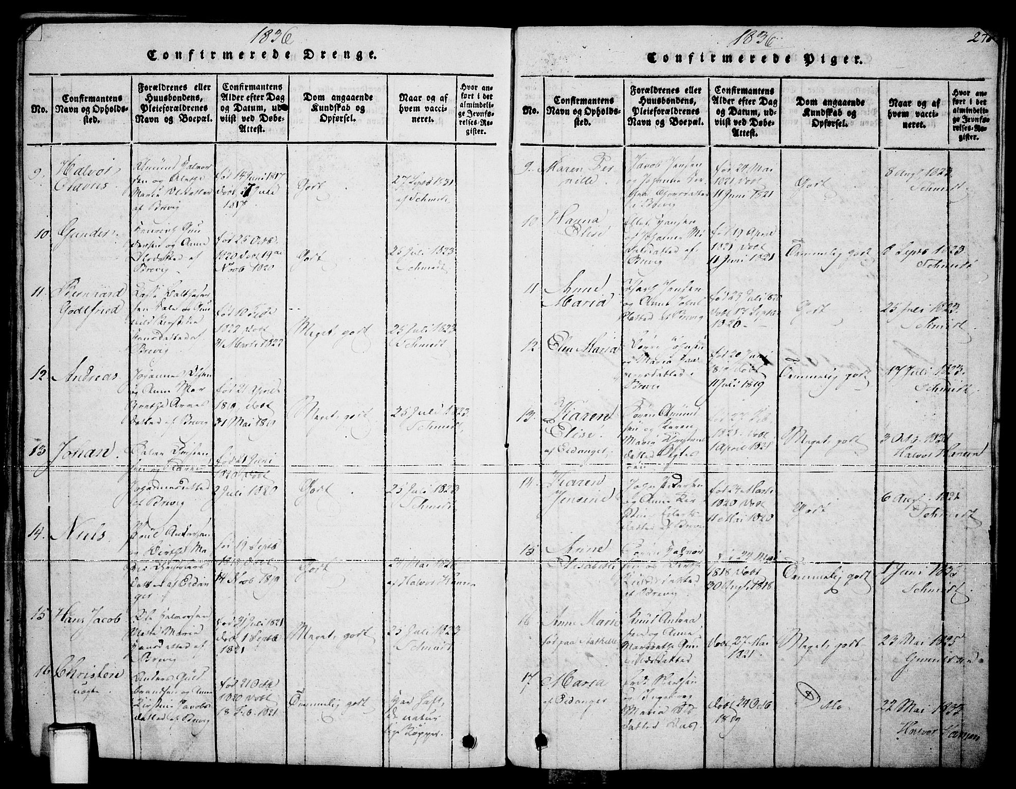 Brevik kirkebøker, SAKO/A-255/F/Fa/L0004: Parish register (official) no. 4, 1814-1846, p. 270