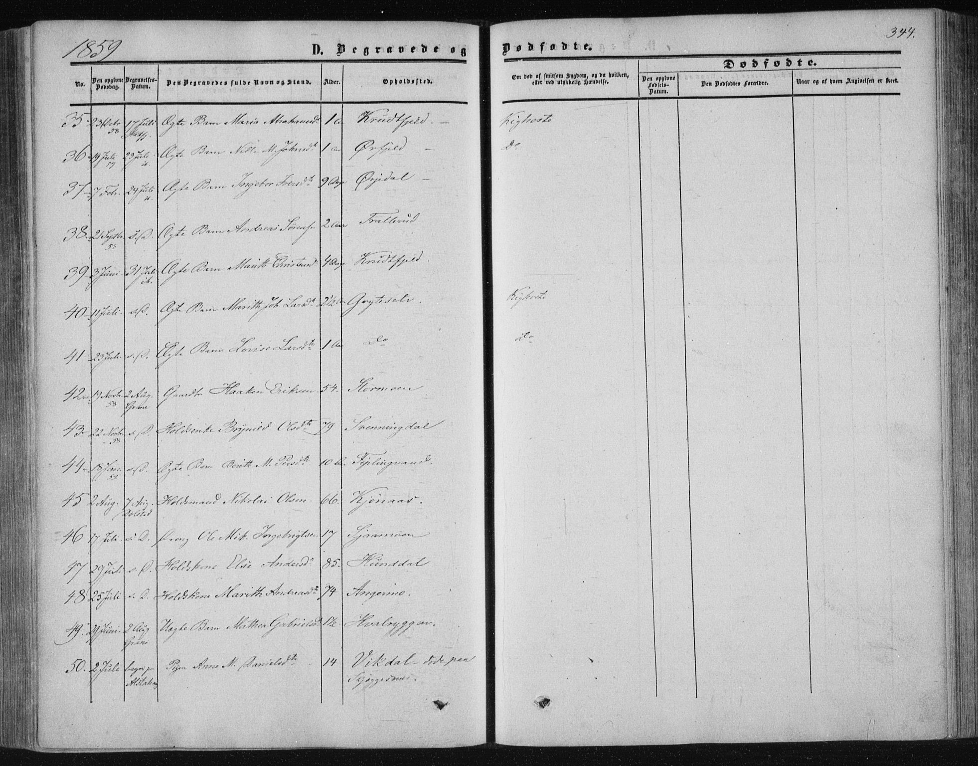 Ministerialprotokoller, klokkerbøker og fødselsregistre - Nordland, AV/SAT-A-1459/820/L0293: Parish register (official) no. 820A14, 1855-1865, p. 344