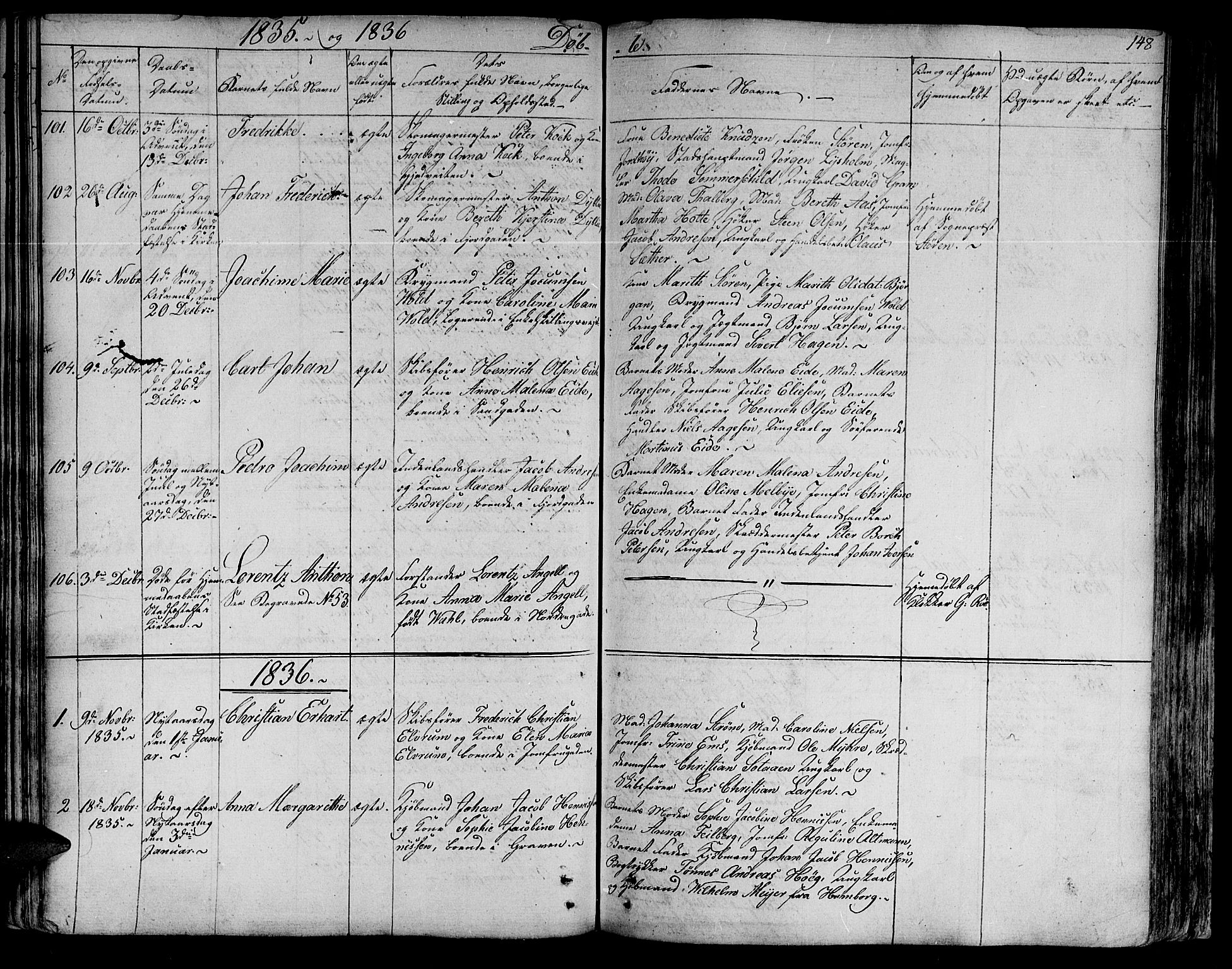 Ministerialprotokoller, klokkerbøker og fødselsregistre - Sør-Trøndelag, SAT/A-1456/602/L0108: Parish register (official) no. 602A06, 1821-1839, p. 148