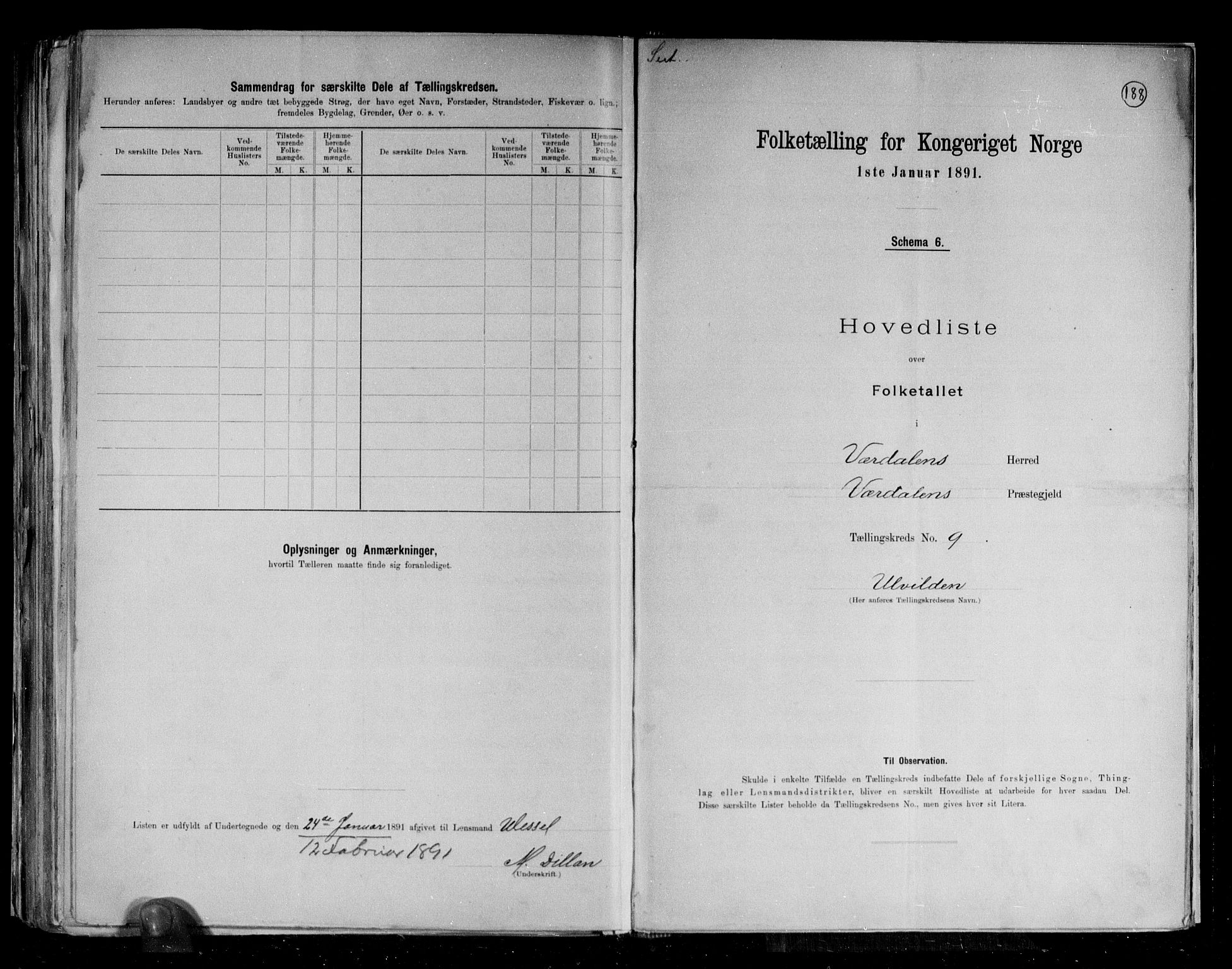 RA, 1891 census for 1721 Verdal, 1891, p. 25