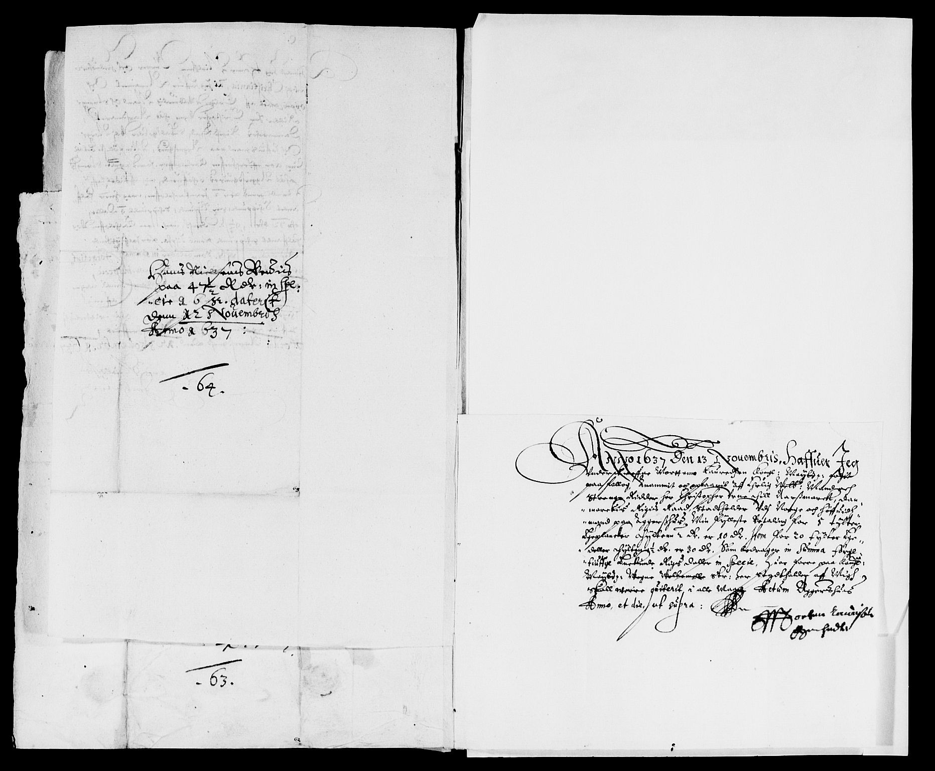 Rentekammeret inntil 1814, Reviderte regnskaper, Lensregnskaper, AV/RA-EA-5023/R/Rb/Rba/L0136: Akershus len, 1637-1638