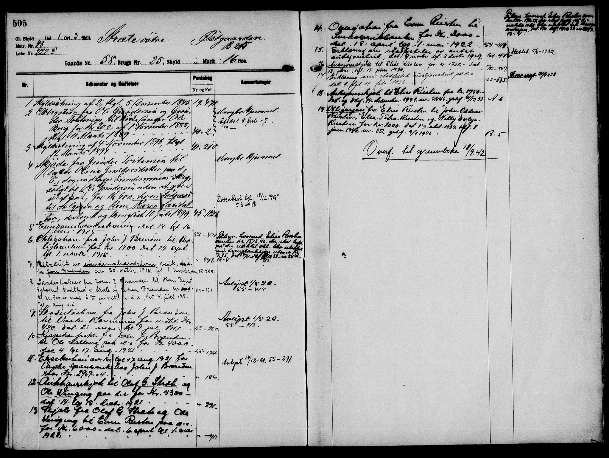 Solør tingrett, AV/SAH-TING-008/H/Ha/Hak/L0004: Mortgage register no. IV, 1900-1935, p. 505