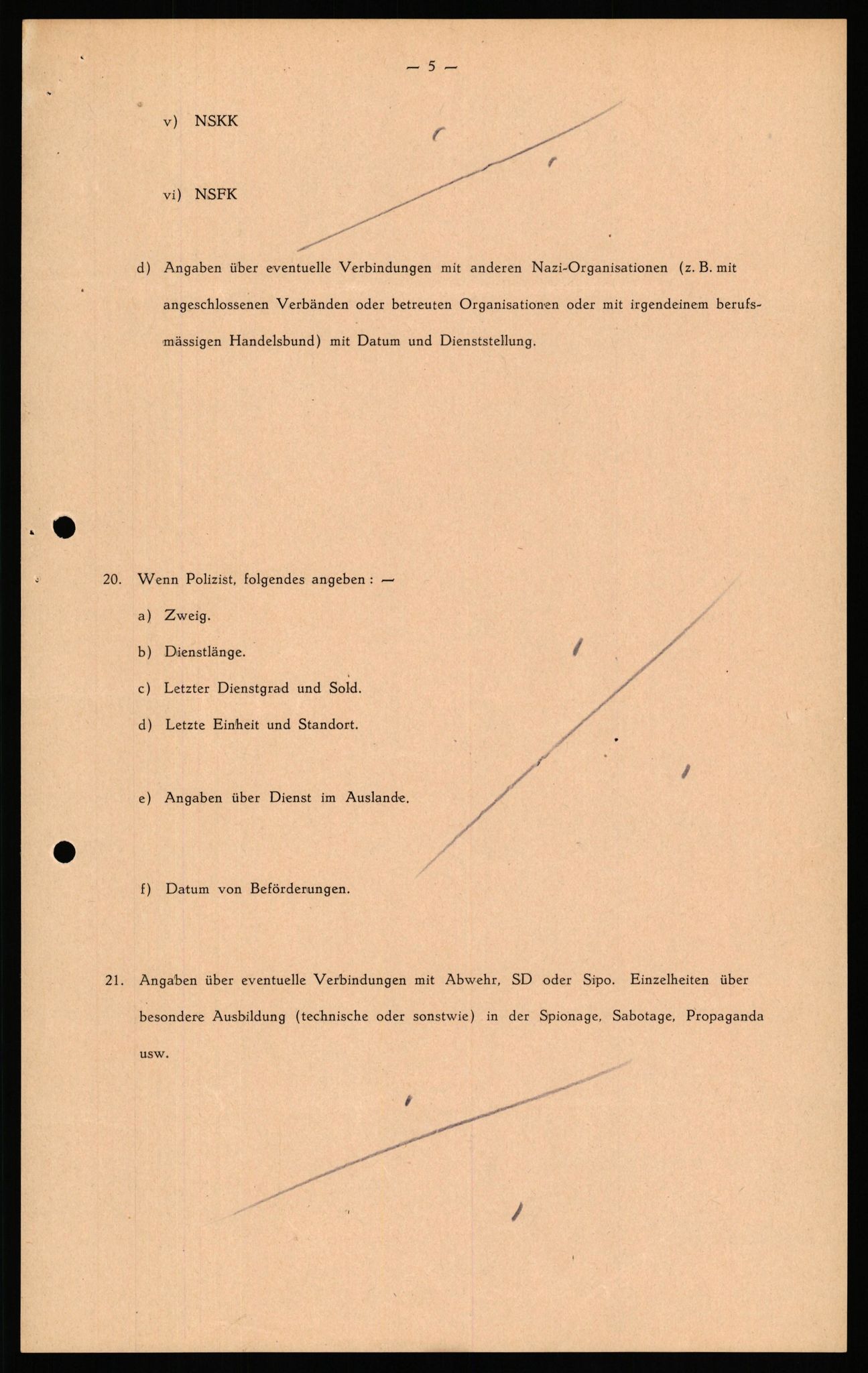 Forsvaret, Forsvarets overkommando II, AV/RA-RAFA-3915/D/Db/L0039: CI Questionaires. Tyske okkupasjonsstyrker i Norge. Østerrikere., 1945-1946, p. 458