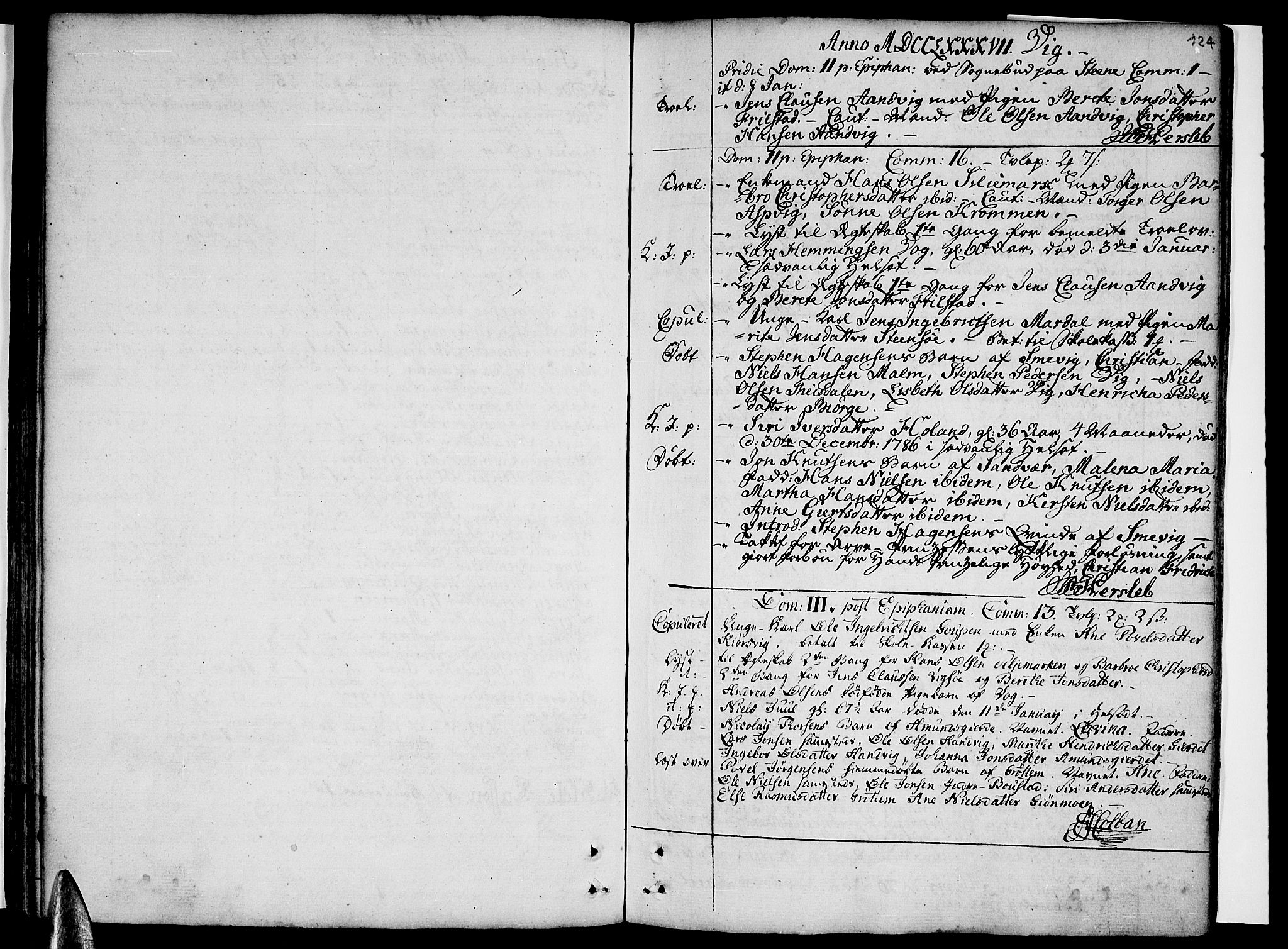 Ministerialprotokoller, klokkerbøker og fødselsregistre - Nordland, SAT/A-1459/812/L0173: Parish register (official) no. 812A02, 1752-1800, p. 124