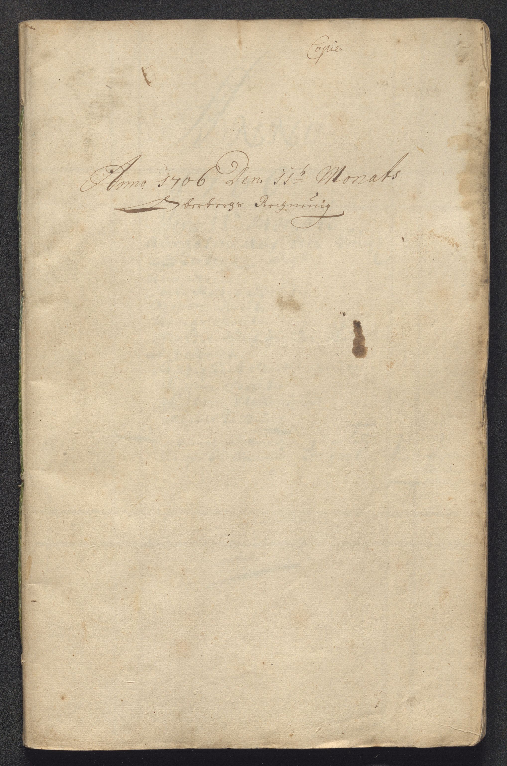 Kongsberg Sølvverk 1623-1816, SAKO/EA-3135/001/D/Dc/Dcd/L0090: Utgiftsregnskap for gruver m.m., 1706, p. 288