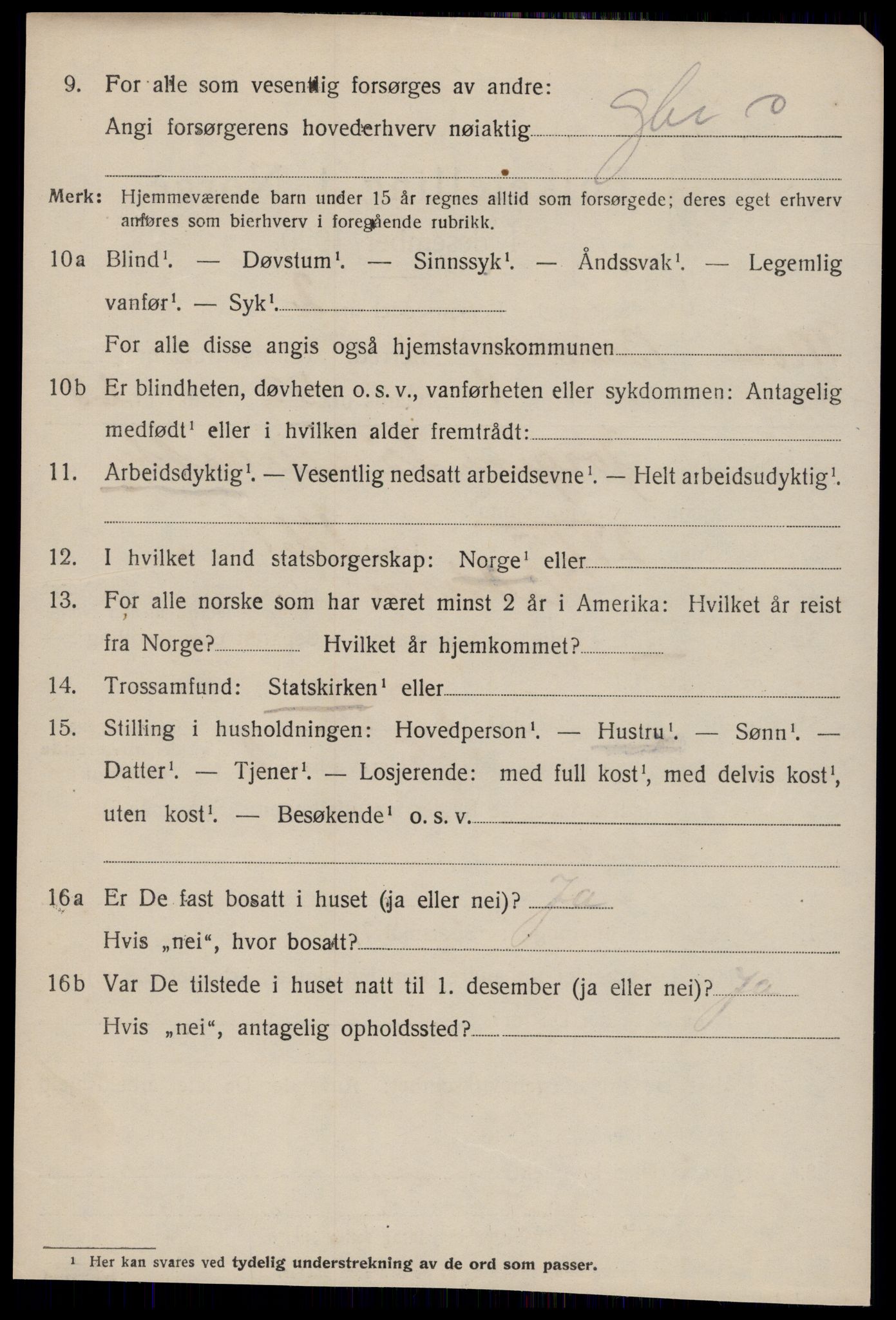 SAT, 1920 census for Bremsnes, 1920, p. 5528