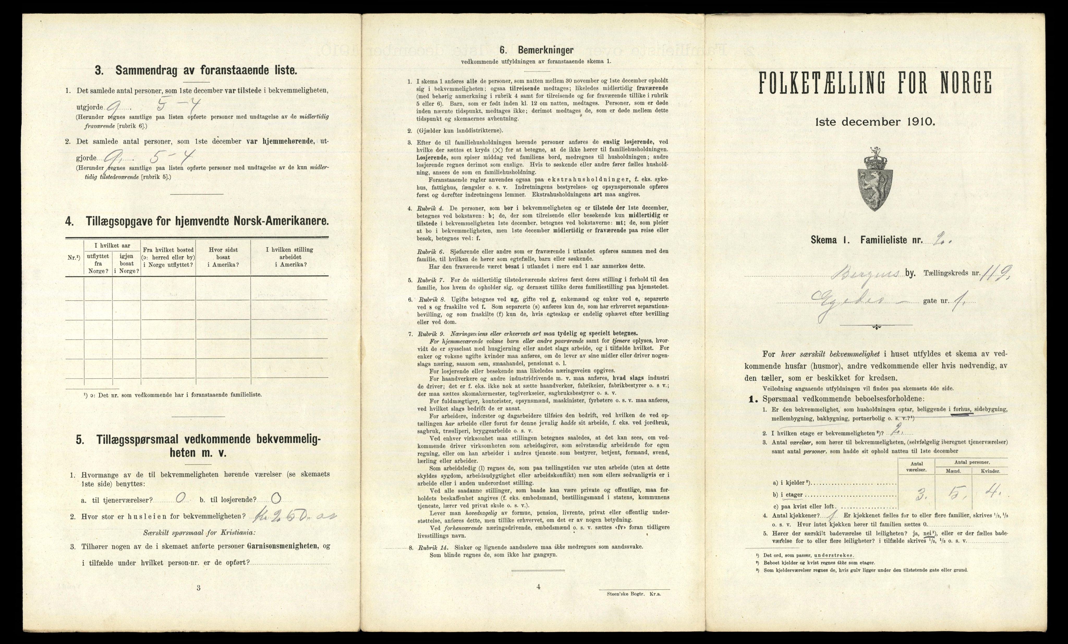 RA, 1910 census for Bergen, 1910, p. 41203