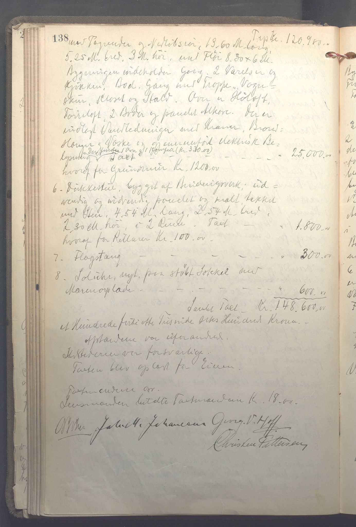Lensmennene i Aker, OBA/A-10133/F/Fb/L0002: Branntakstprotokoll, 1922-1929, p. 138